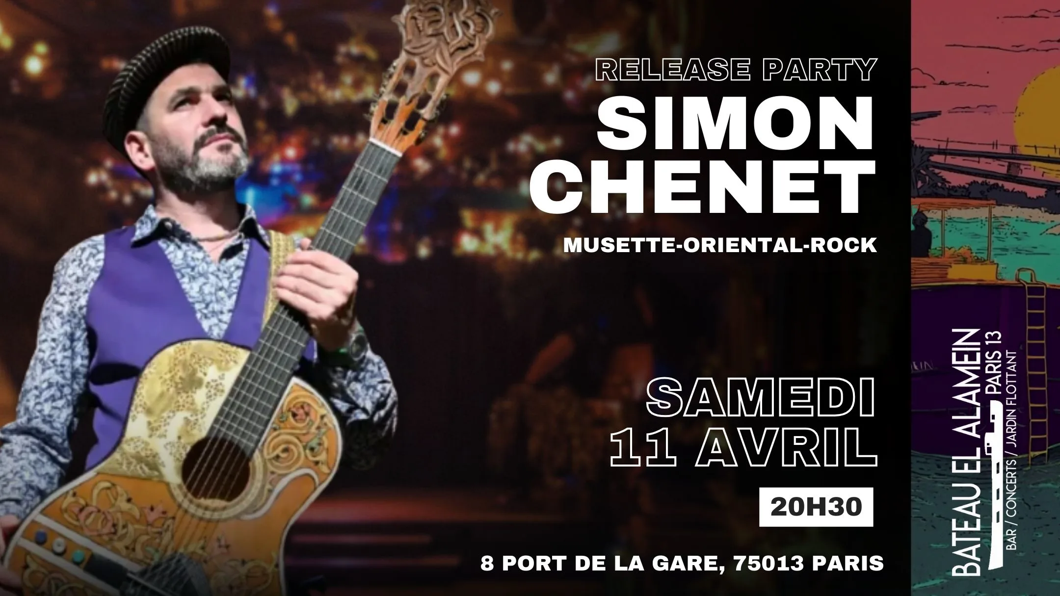 Sam 11/04 : Simon Chenet - Release Party Cover