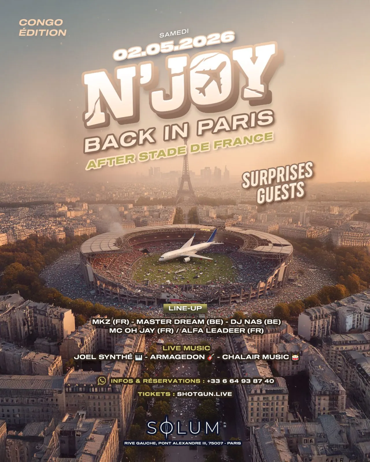 N’Joy In Paris X 2/05/26 X After Stade De France (Solum) Cover