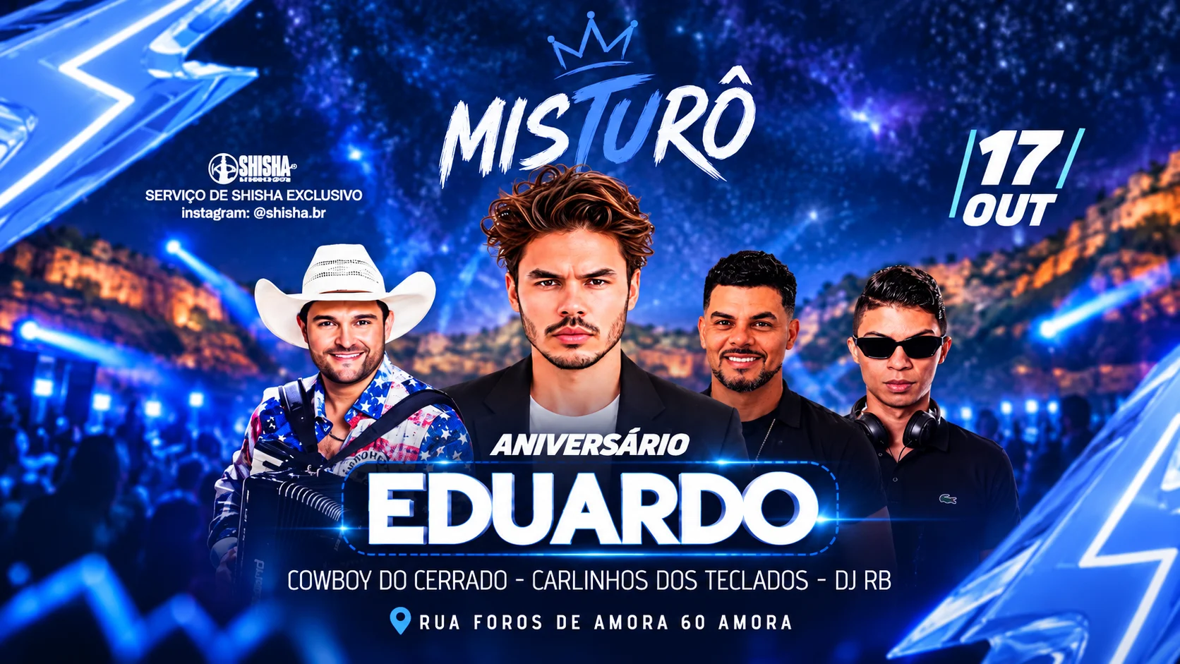 Misturô- Aniversário Eduardo - Cowboy , Carlinhos , Dj Rb Cover