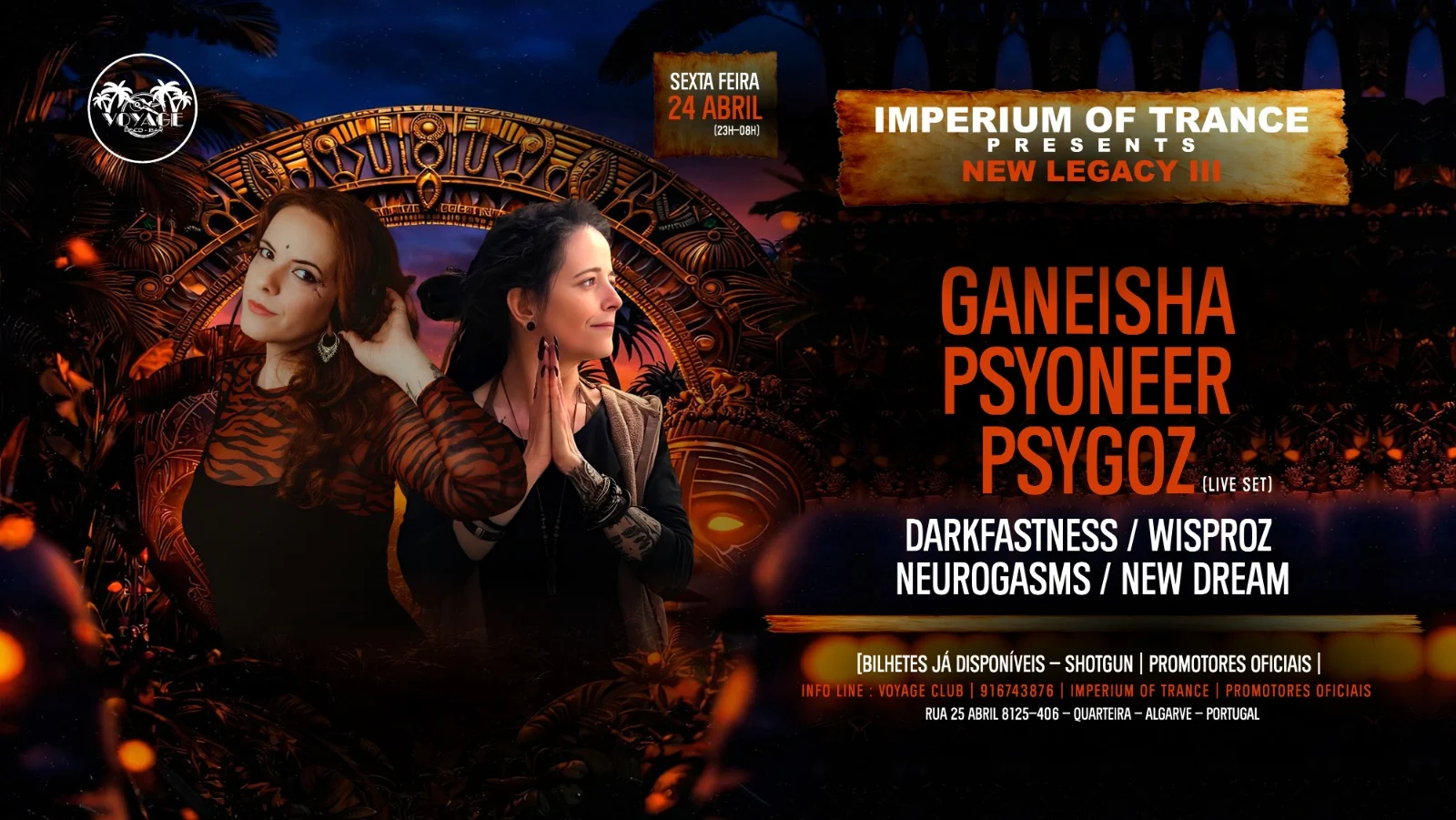 New Legacy III W/Ganeisha & Psyoneer & Psygoz - Voyage Club Cover