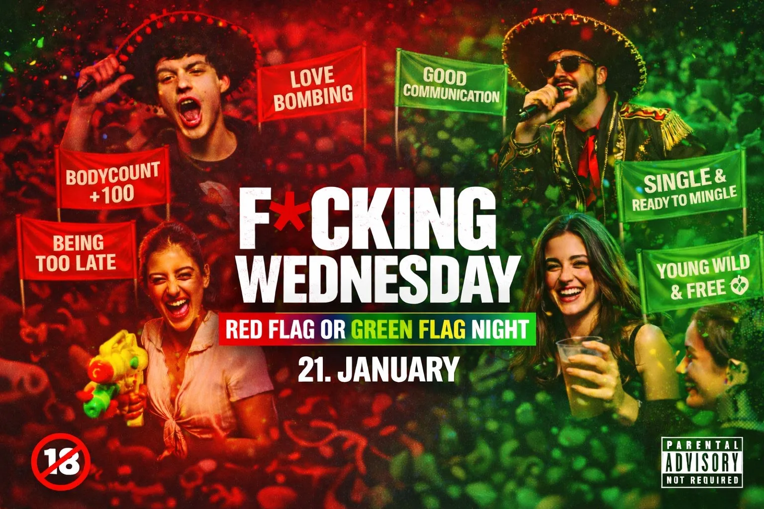 Fxcking Wednesday Red Flag Or Green Flag Cover