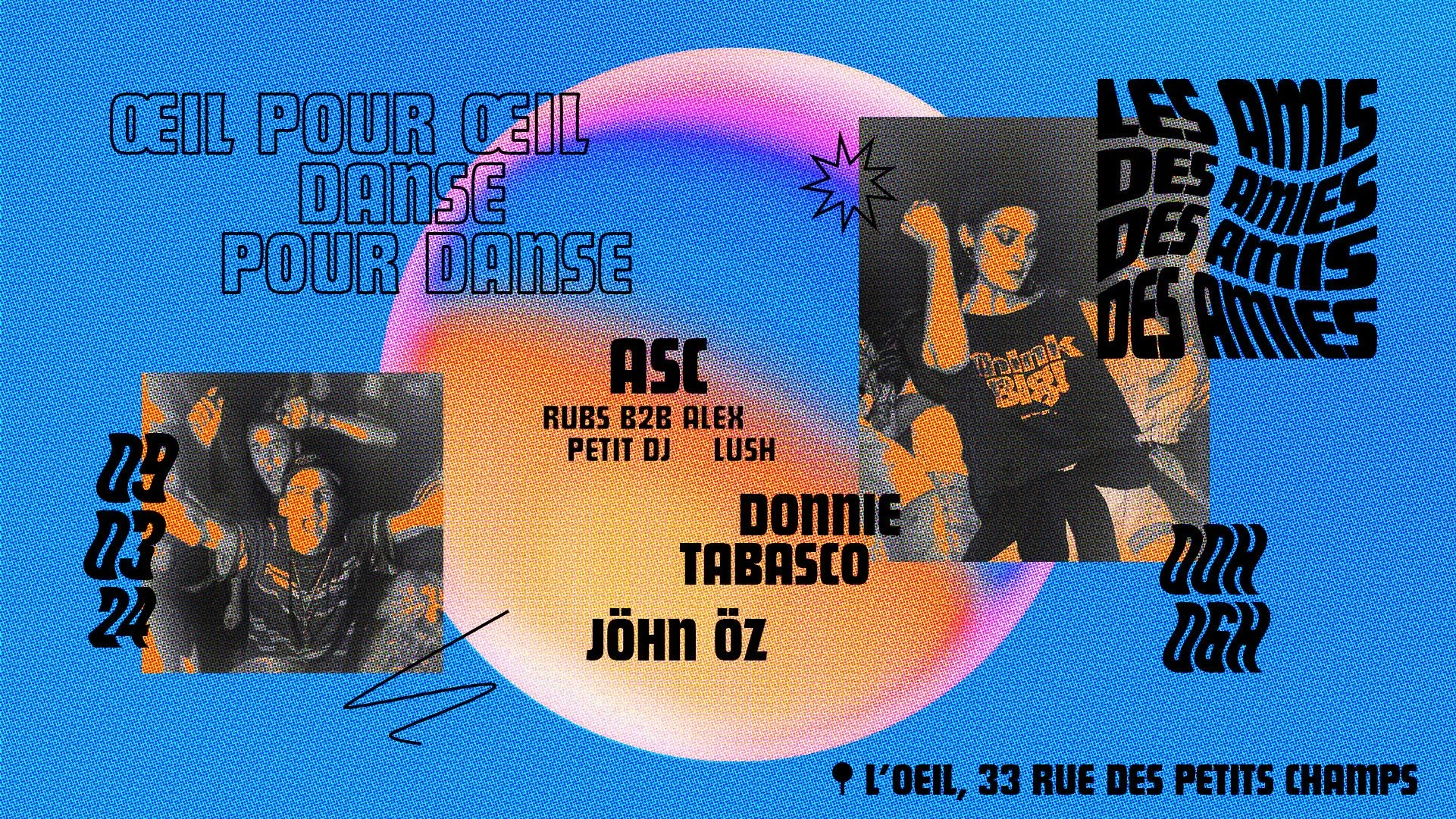 Oeil Pour Oeil, Danse Pour Danse / Les Amis Des Amies ... Cover