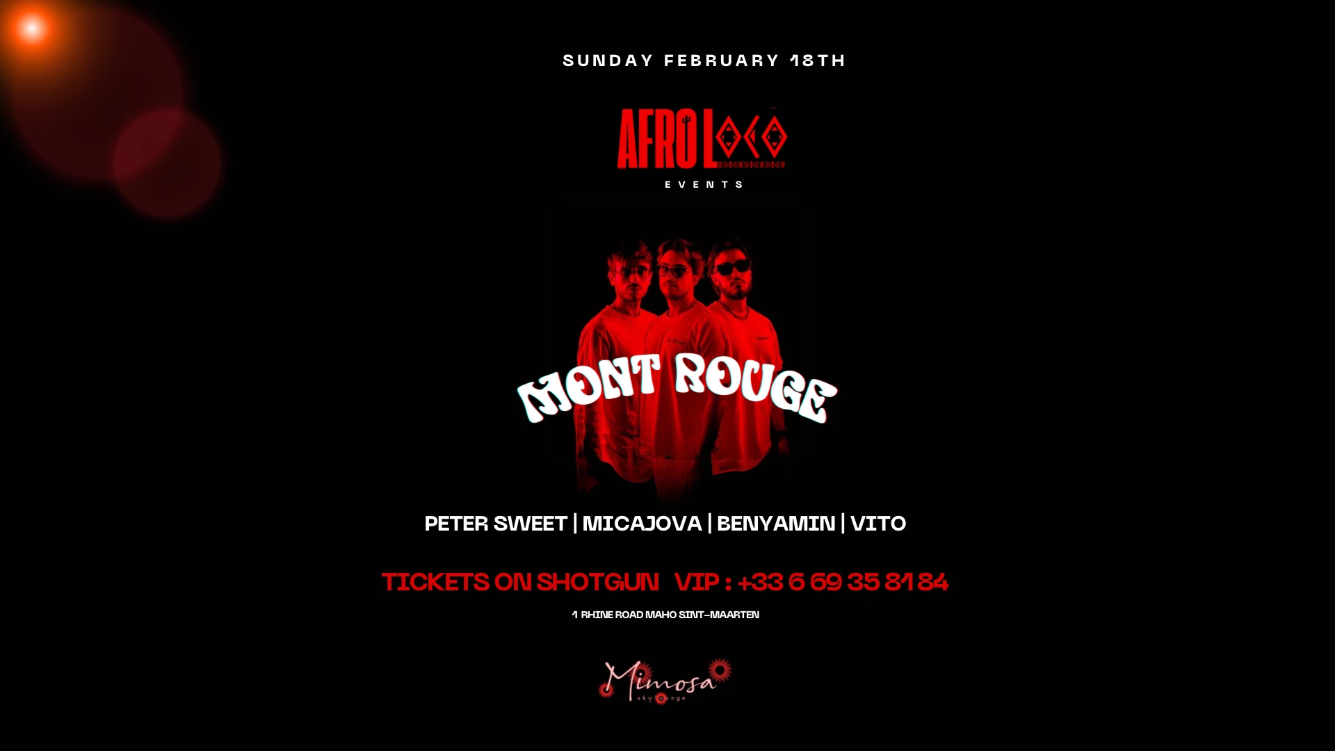 Mont Rouge (Ch)  | Afroloco Event | Mimosa Maho Cover
