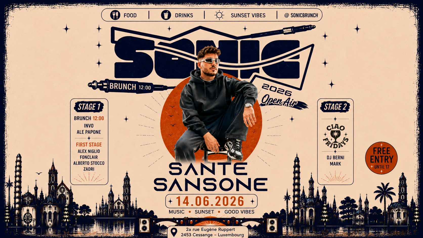 Sonic Brunch Presents Sante Sansone Cover