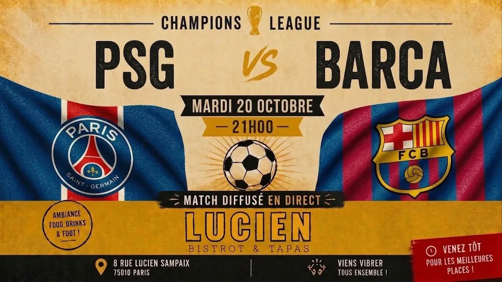 Psg X Barca - Champions League Cover