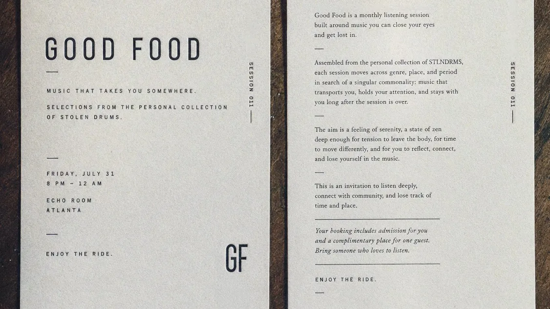 Good Food Listening Session #11 Cover