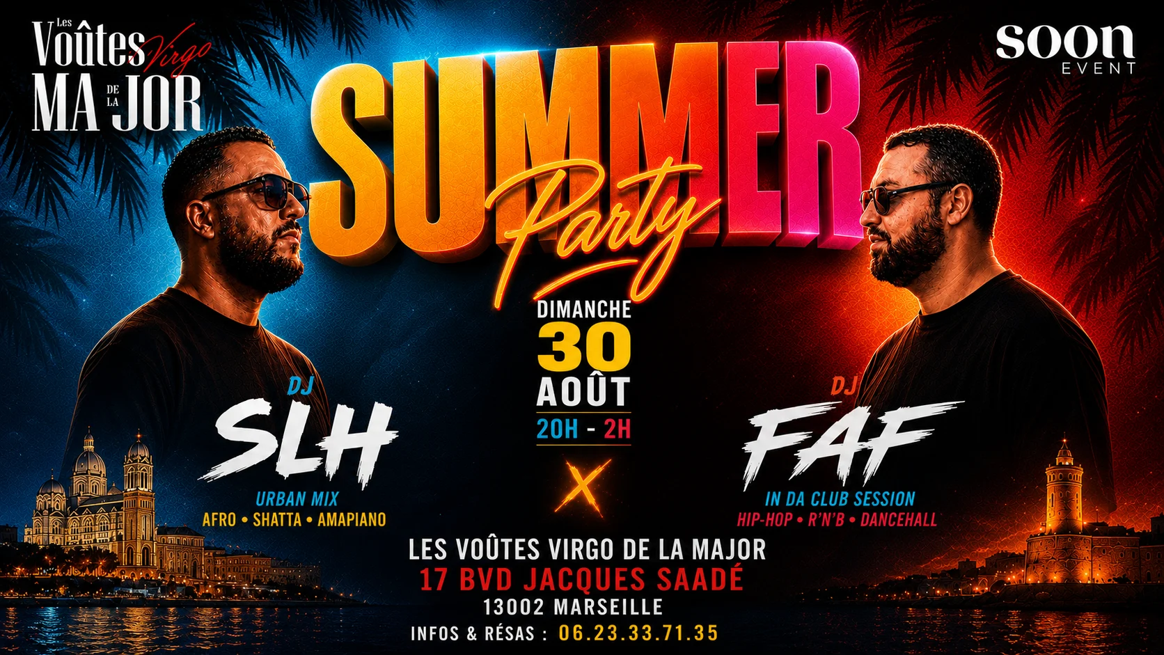 Summer Party - Dj Faf X Dj Slh - Entrée Gratuite Cover
