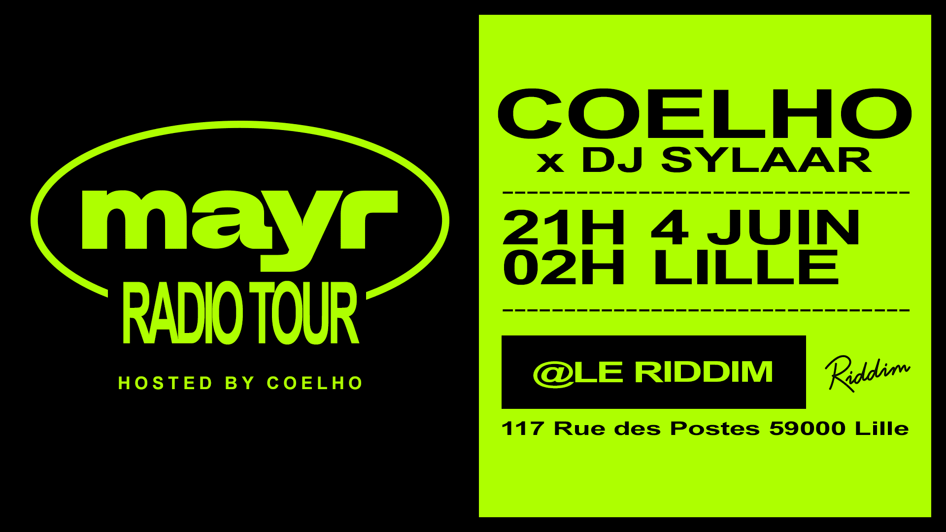 Coelho Présente Le Mayr Radio Tour - Lille Cover