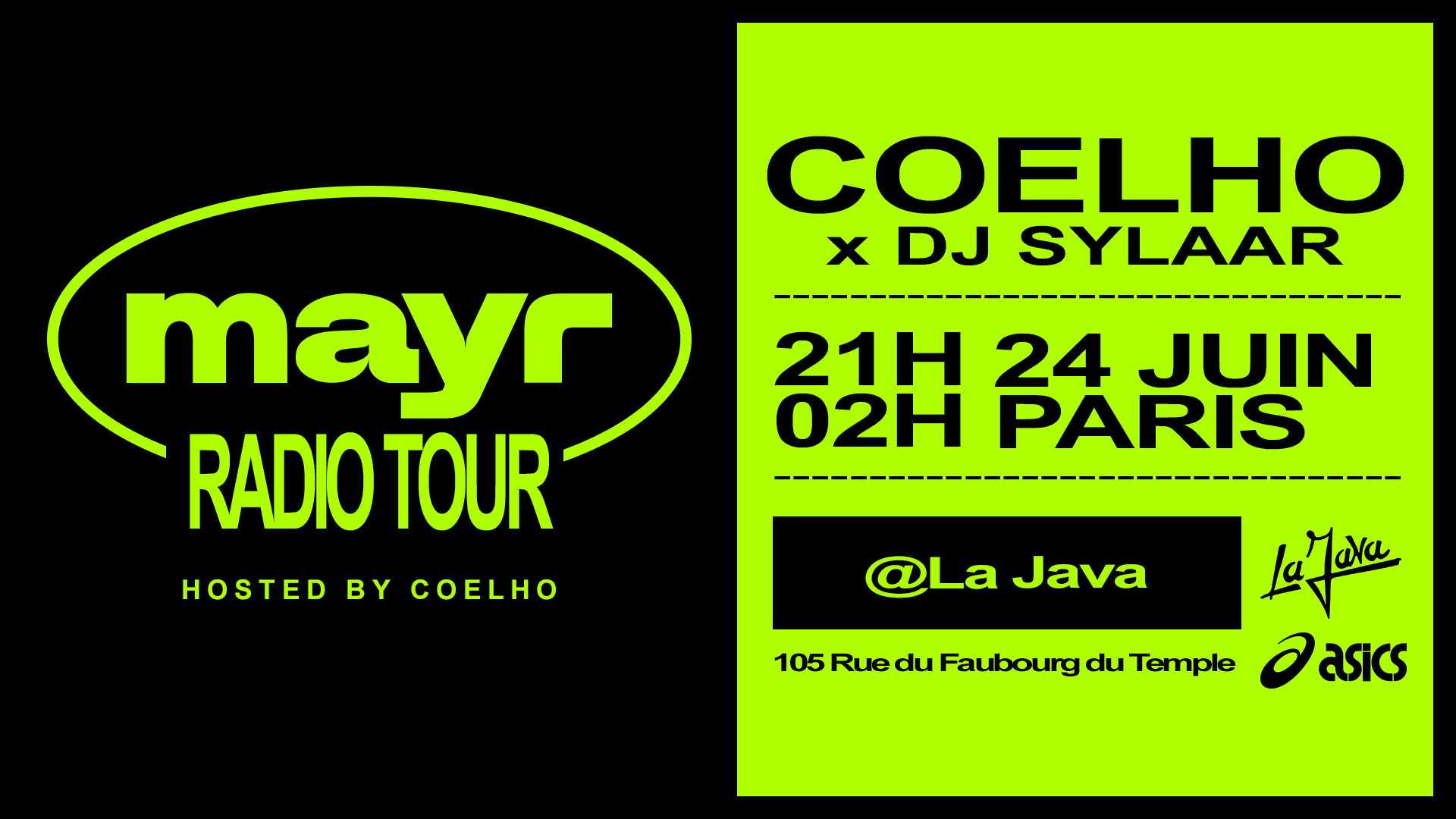 Coelho Présente Le Mayr Radio Tour - Paris Cover