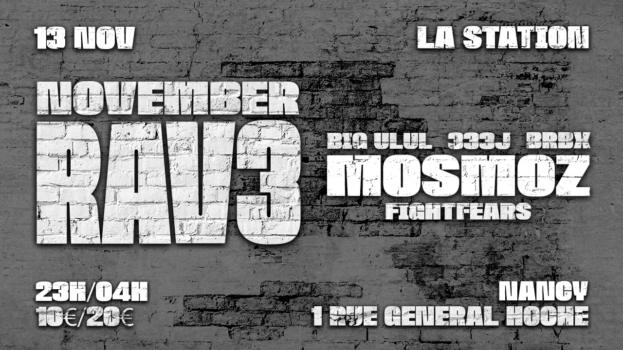 La Fissure Invite Mosmoz : November Rave 3 Cover