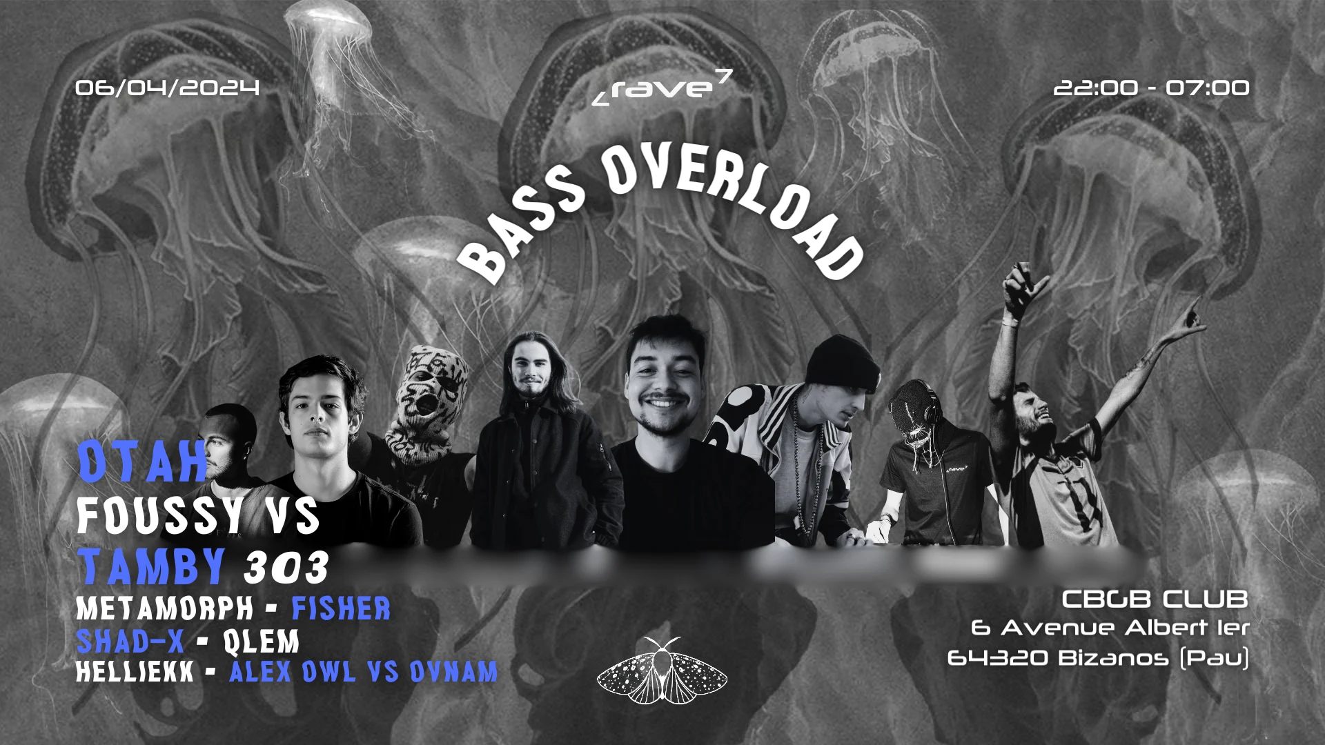 Bass Overload : Otah / Foussy Vs Tamby 303 + Guests Cover