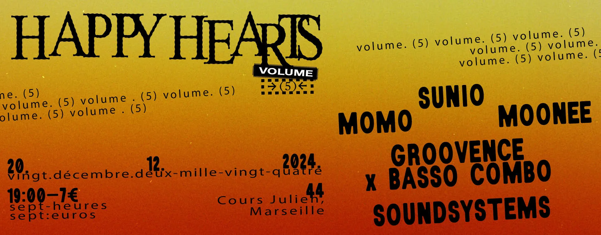 Happy Hearts Vol.5 /Basso Combo, Sunio, Momo, Moonee Cover
