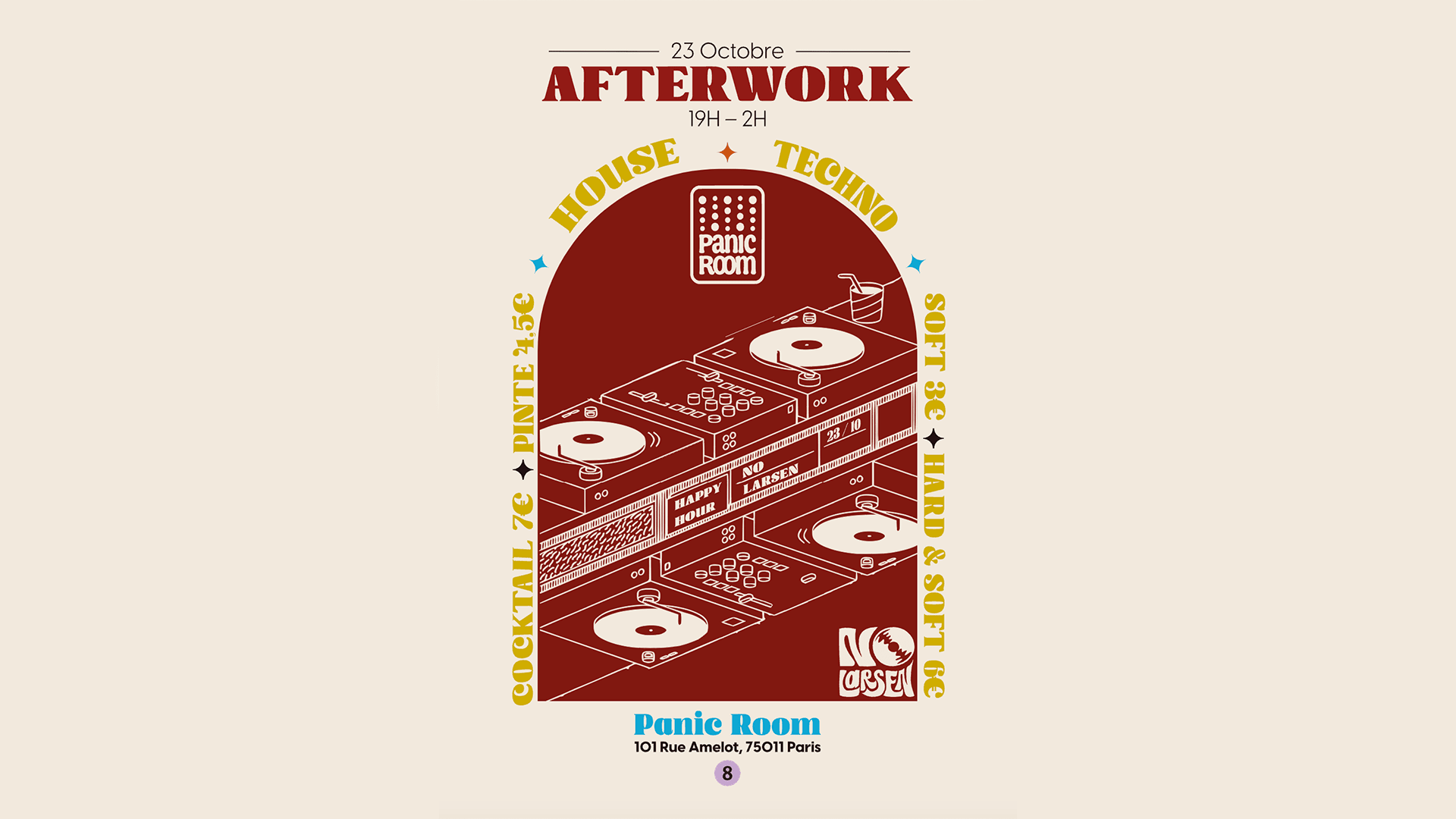 No Larsen's Afterwork @ Panic Room Cover