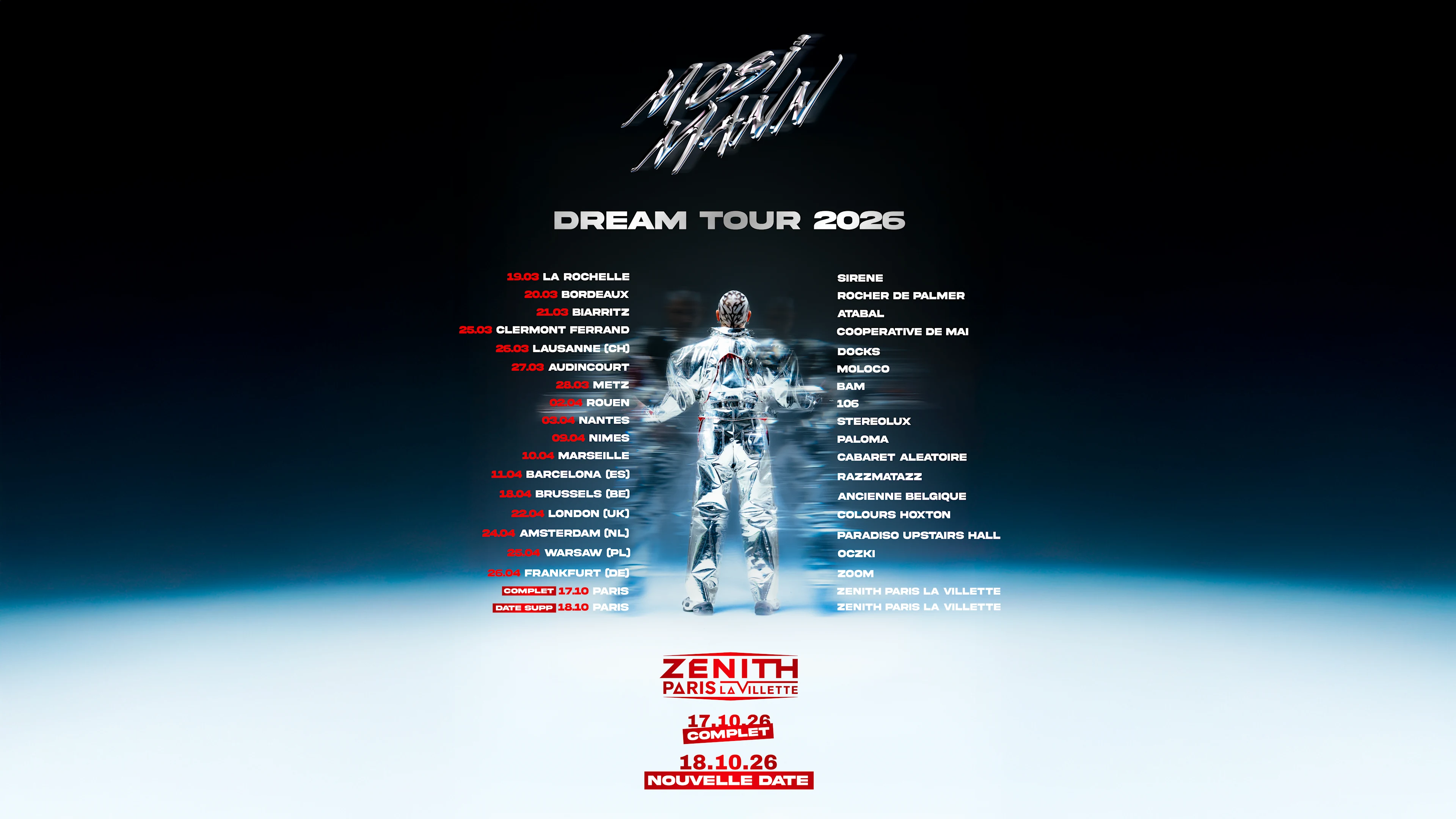 Mosimann — Dream Tour 2026 Cover
