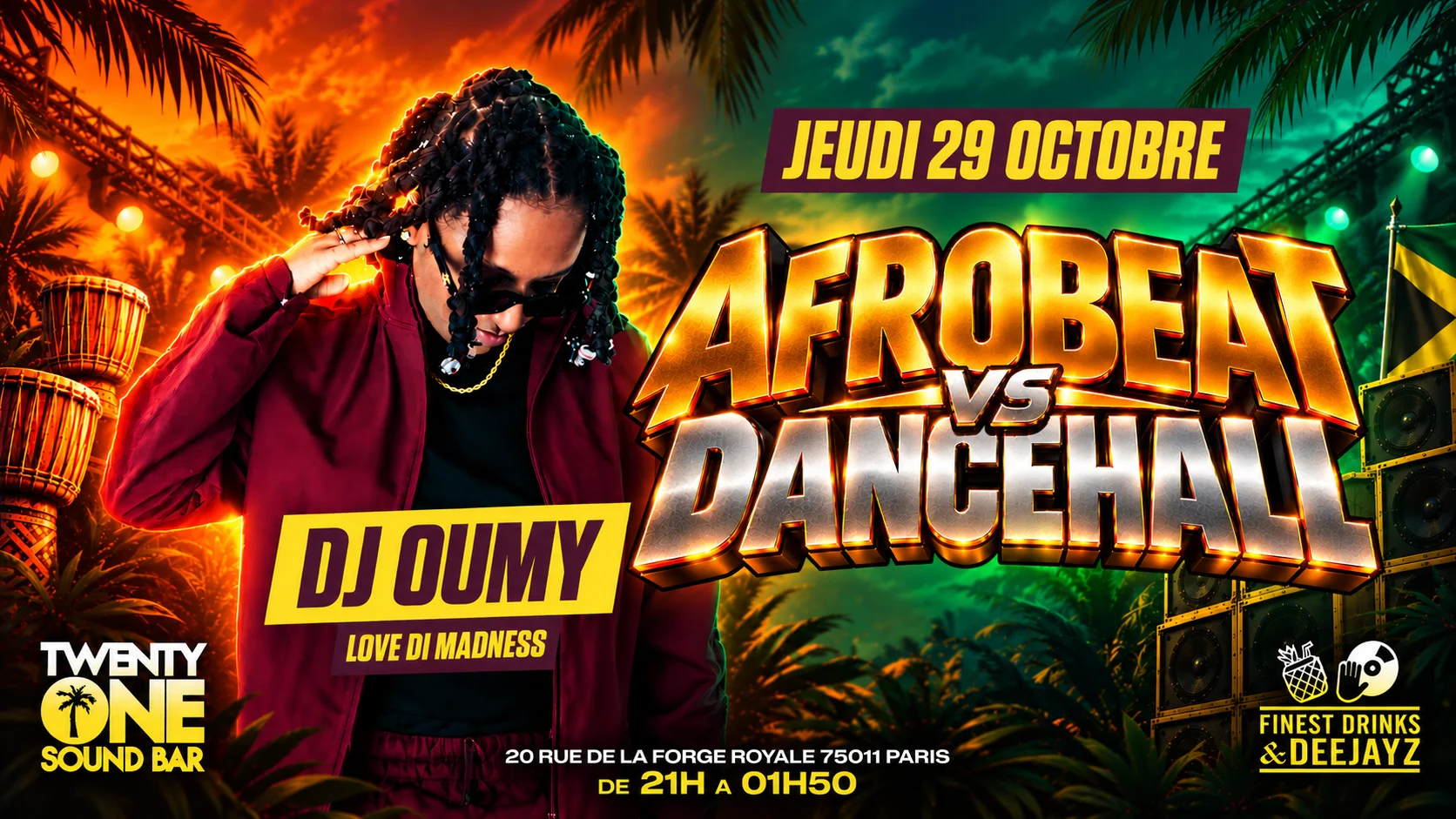 Afrobeat Vs Dancehall // Dj Oumy Cover