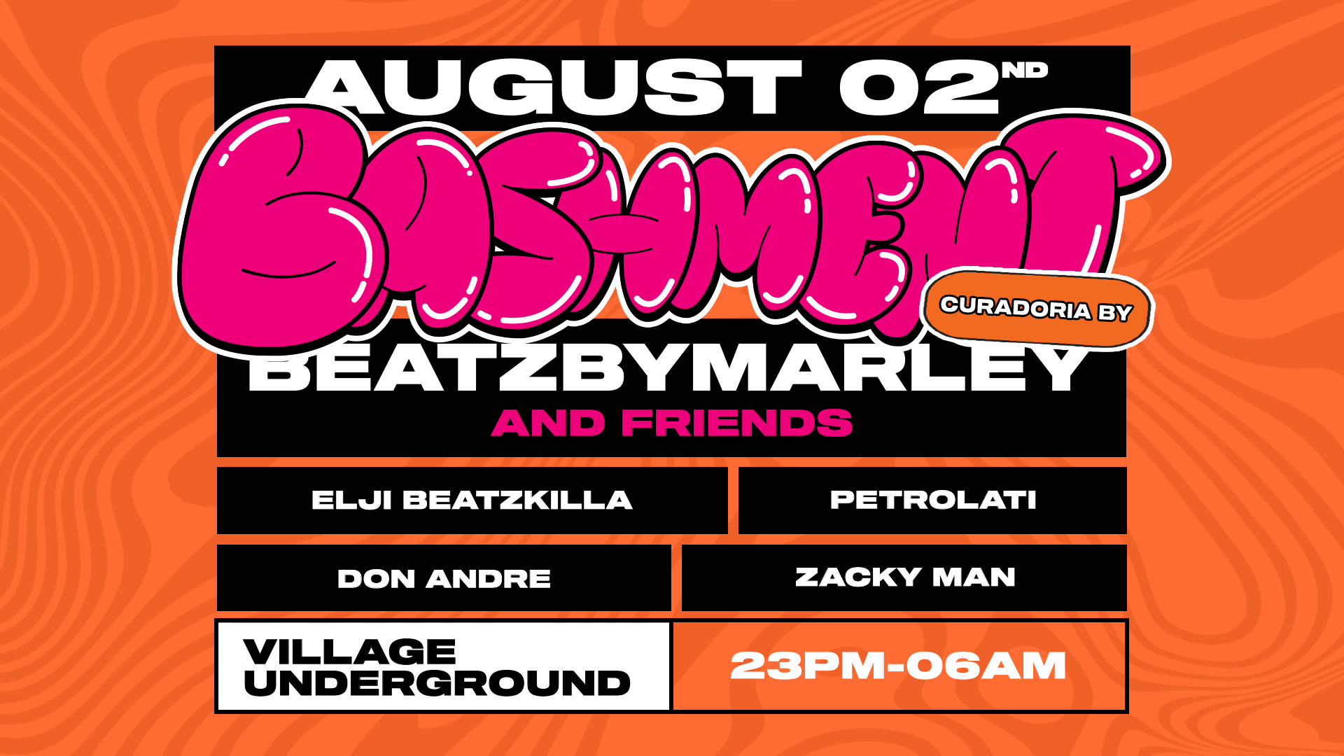 Bashment Curadoria: Beatzbymarley & Friends Cover