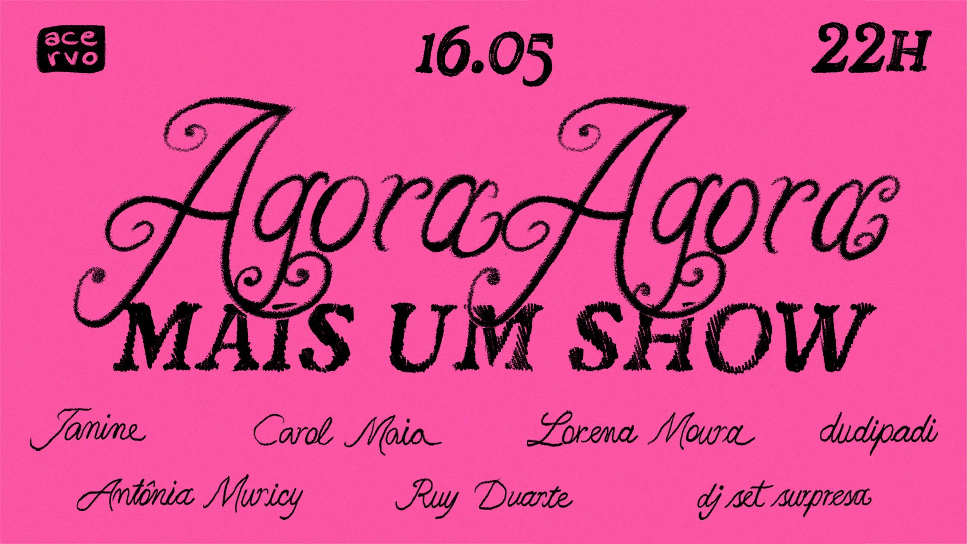 Acervo Apresenta: Agora Agora, Mais Um Show Cover