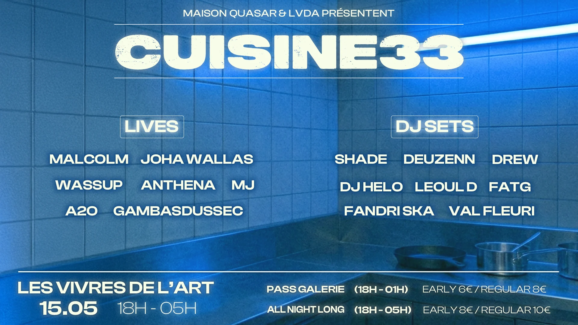 Vivres De L'art X Maison Quasar - Cuisine33 Cover