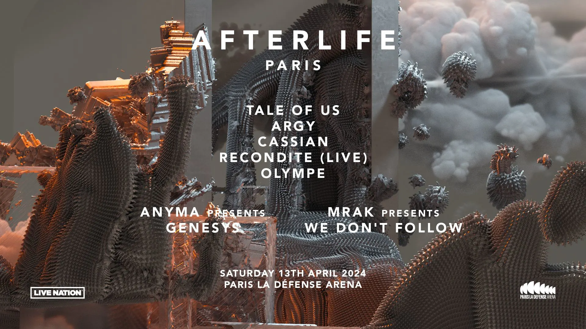 Afterlife 2024 : Paris La Defense Arena Cover
