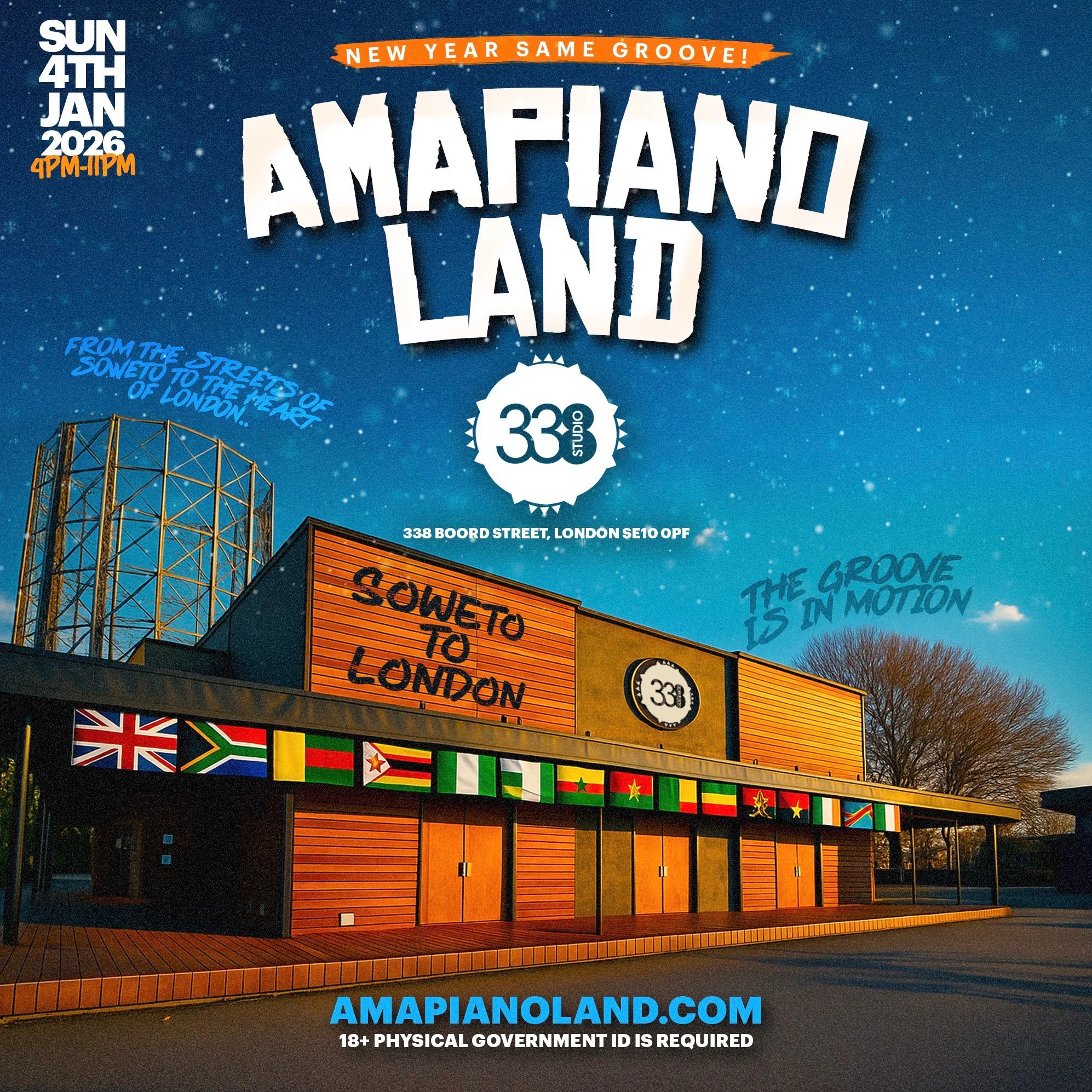 Amapianoland - New Years Amapiano & Afrobeats Day Experience Cover