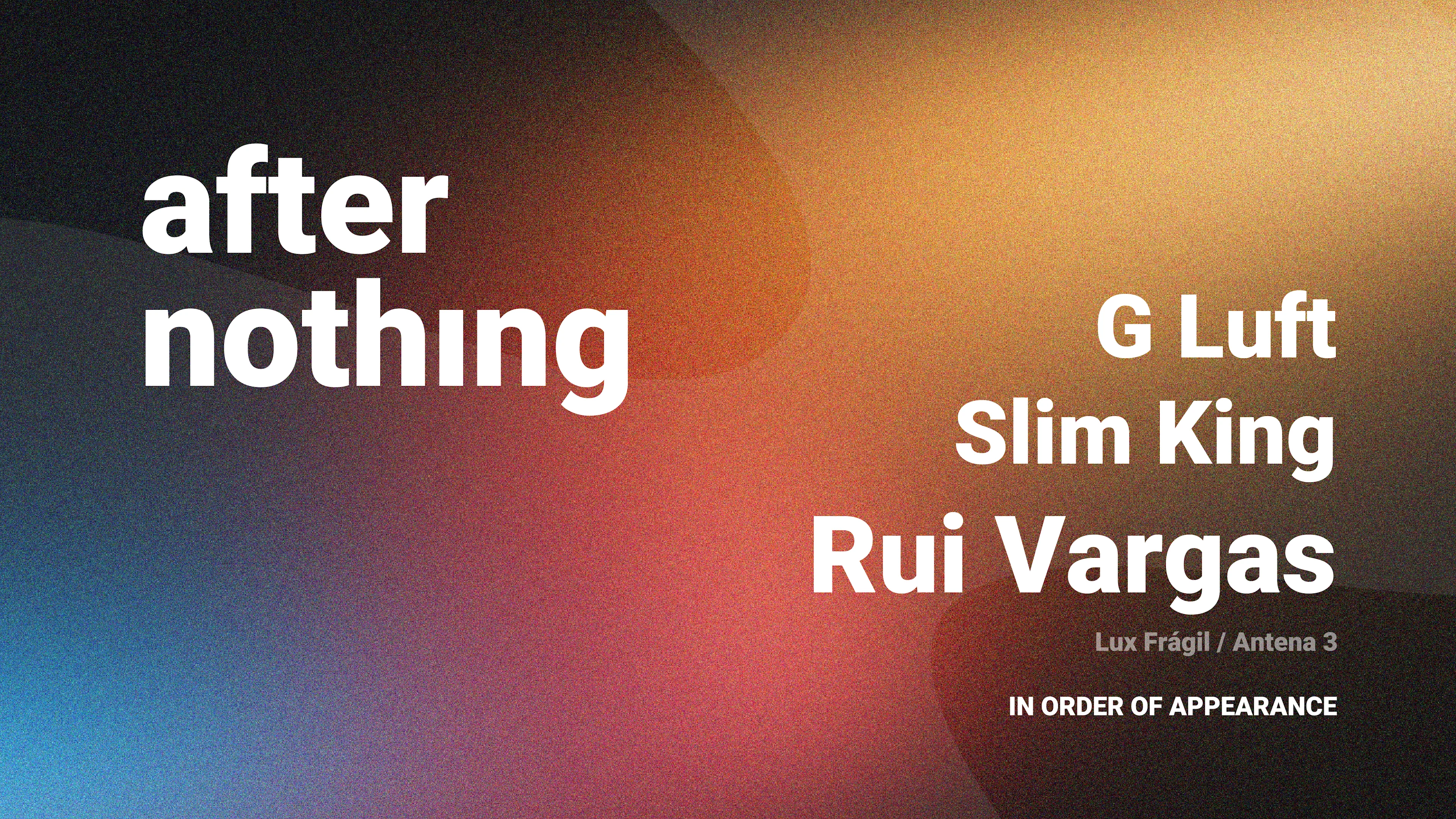 #4 After Nothing - Rui Vargas @ Beja Cover