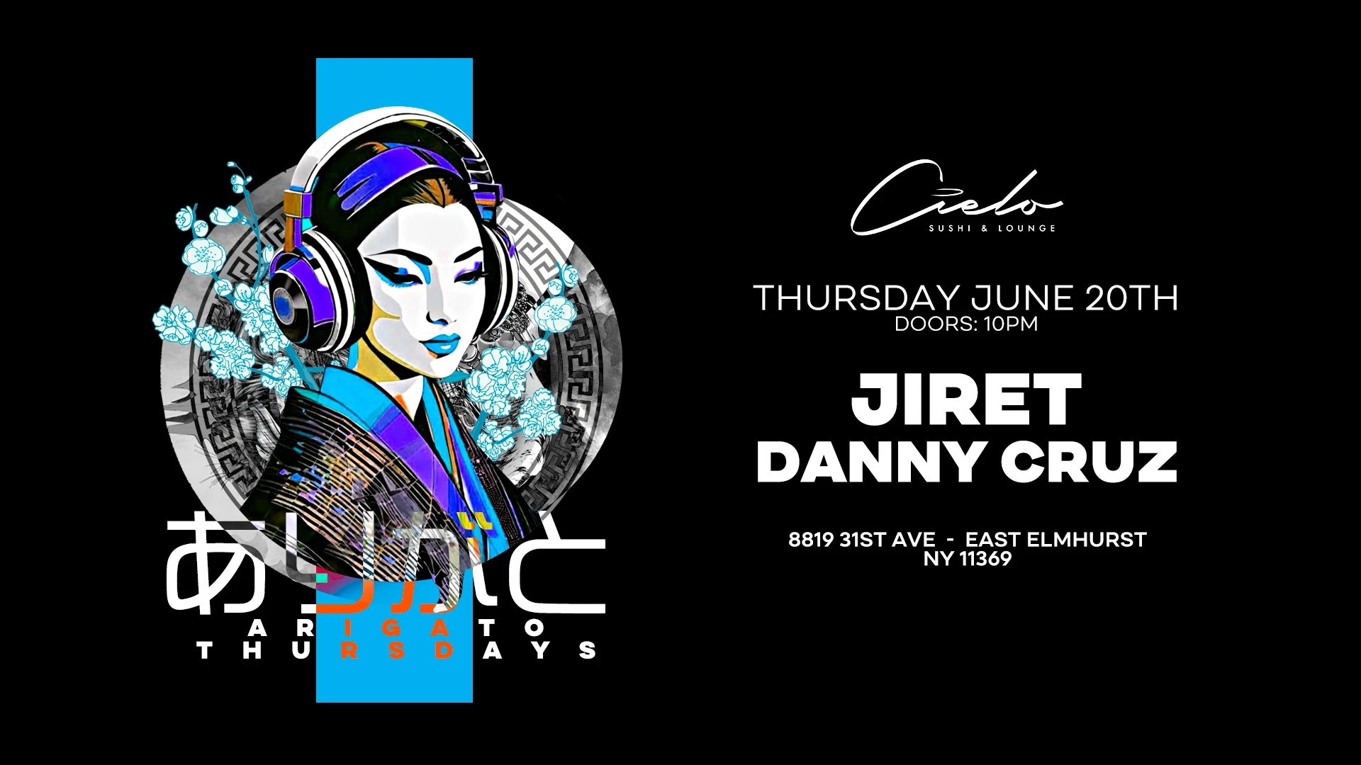 Arigato Thursdays W/ Jiret & Danny Cruz 6.20.24 Cover