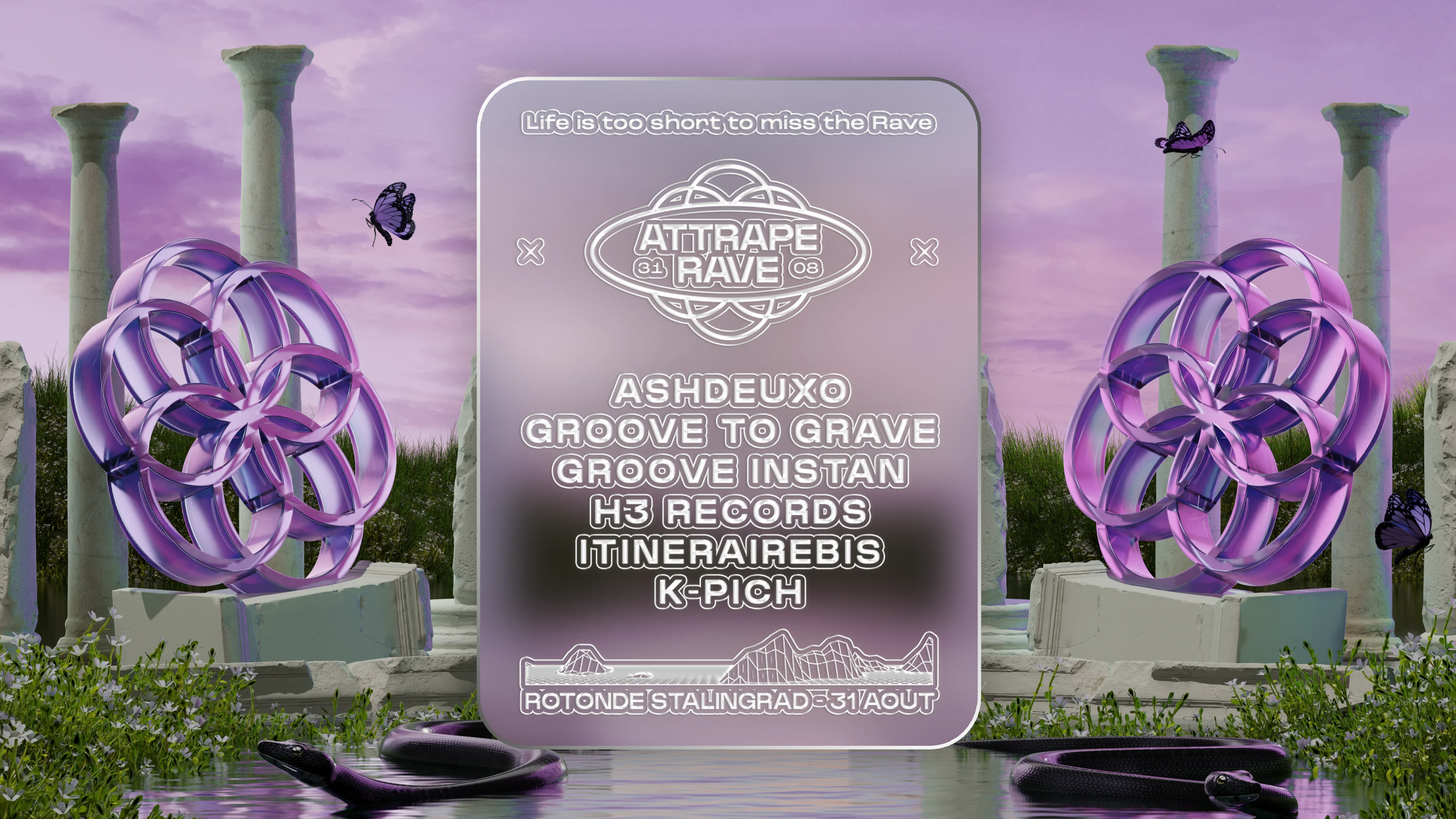Attrape Rave W/ Itinérairebis, Groove To Grave, Kpich & More Cover