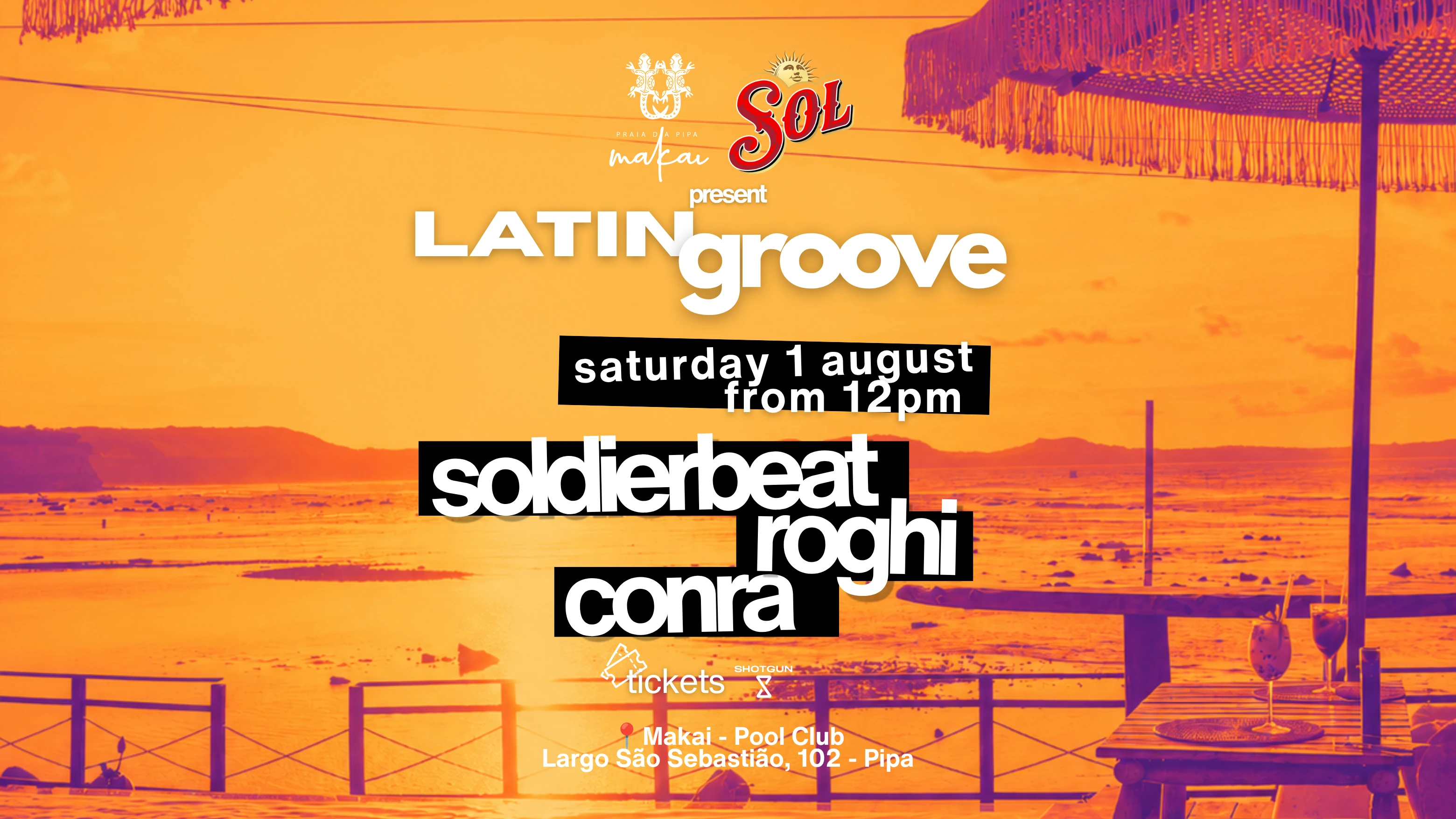 Latin Groove - 1 Agosto - Makai Pool Club Cover