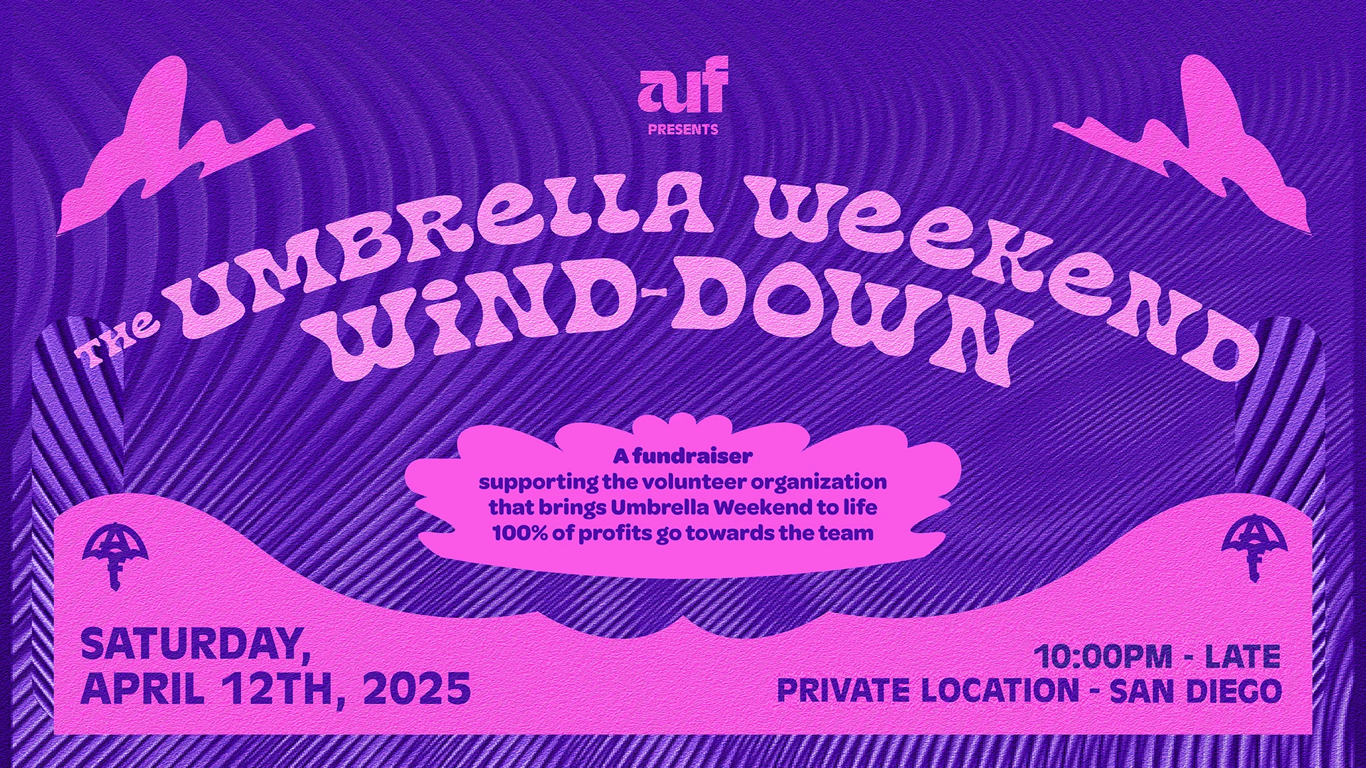 Umbrella Weekend Wind-Down Fundraiser 2025 Cover
