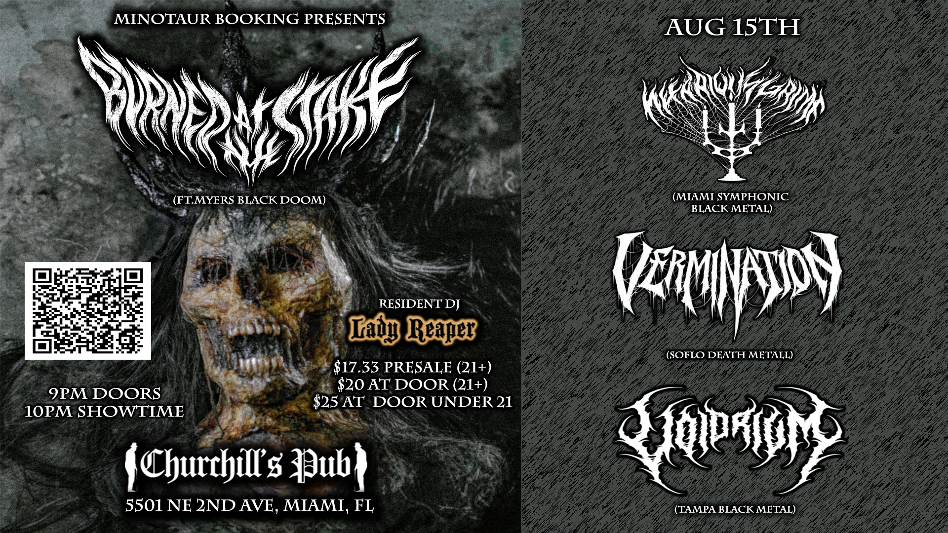 Minotaur Booking Presents: Burned At The Stake W/Voidrium Cover