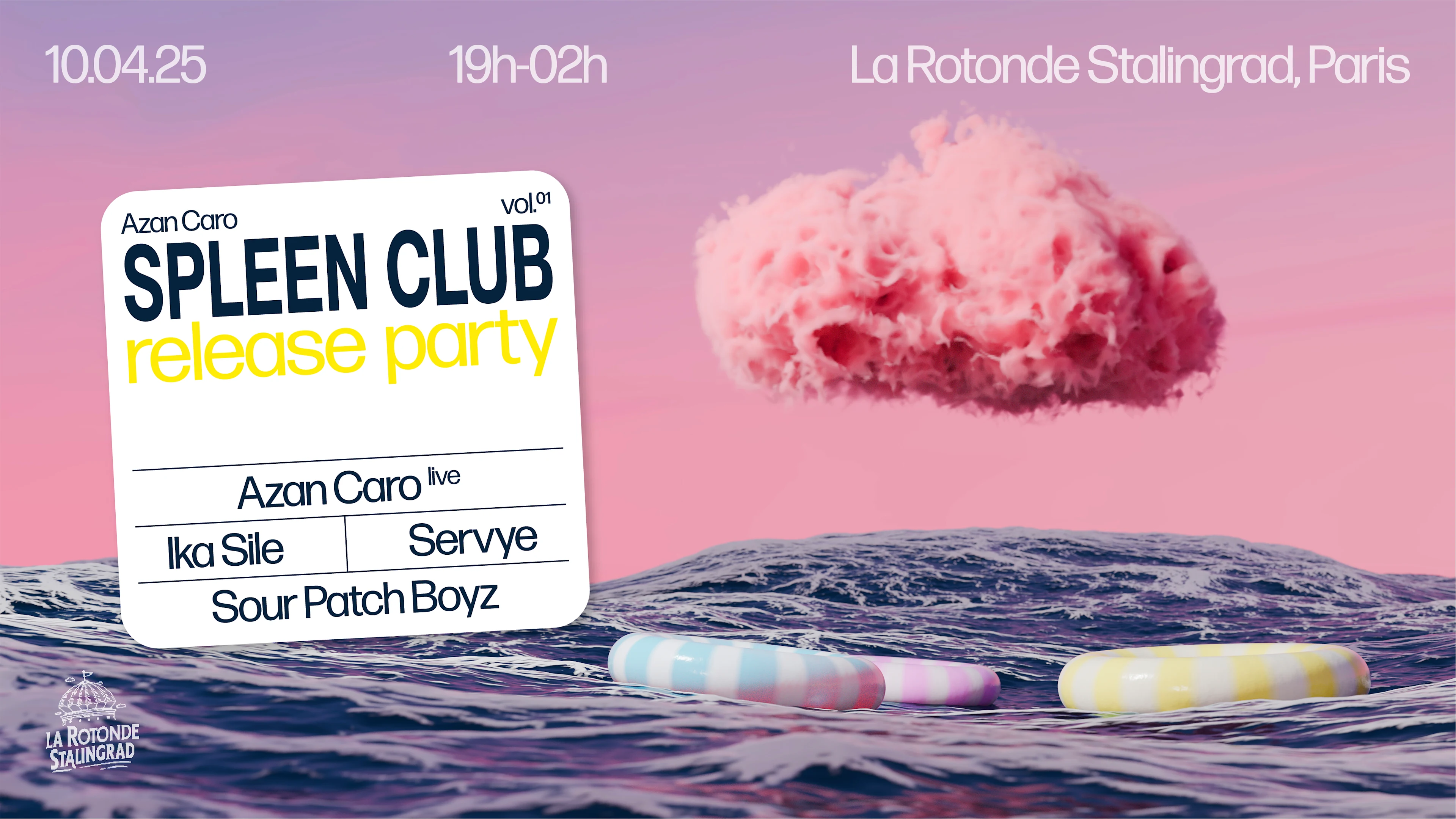 Azan Caro Présente : Spleen Club Cover