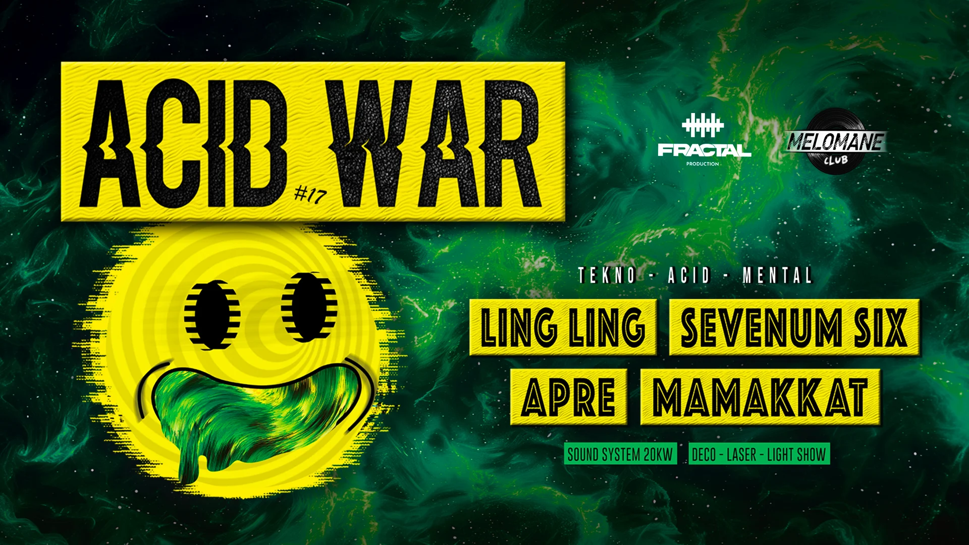 Acid War [Ling Ling, Sevenum Six & More] Cover