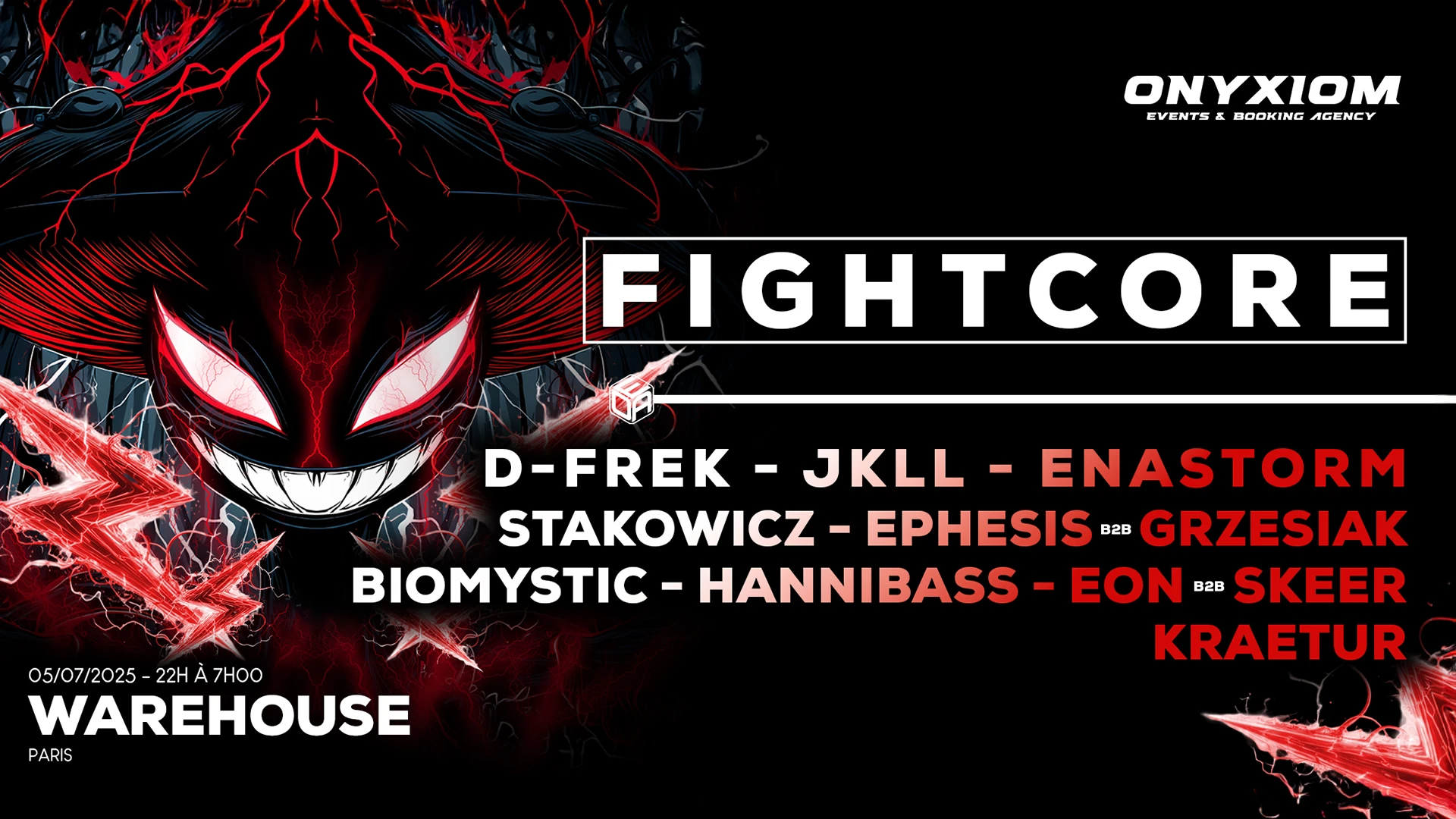 Onyxiom - Fightcore W/ D-Frek, Jkll, Hannibass, Biomystic &+ Cover