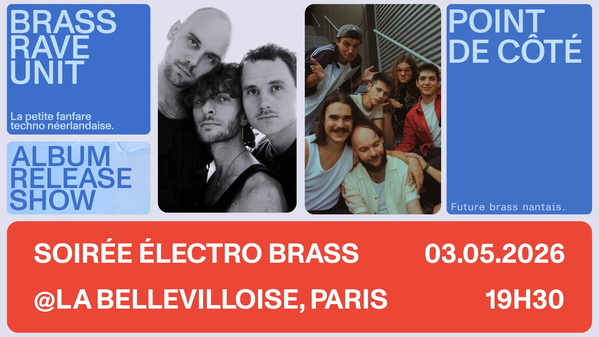 Brass Rave Unit X Point De Côté - La Bellevilloise Cover