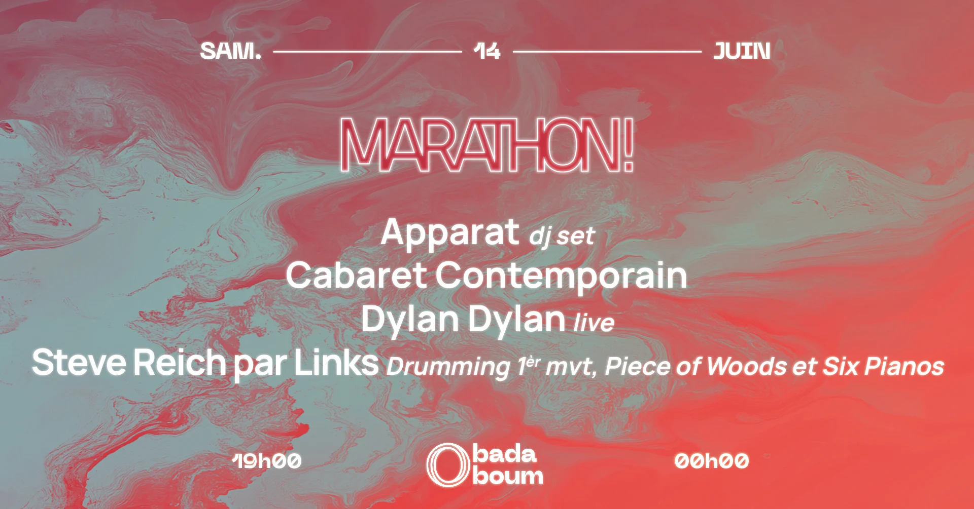 Marathon ! : Apparat, Dylan Dylan, Cabaret Contemporain Cover