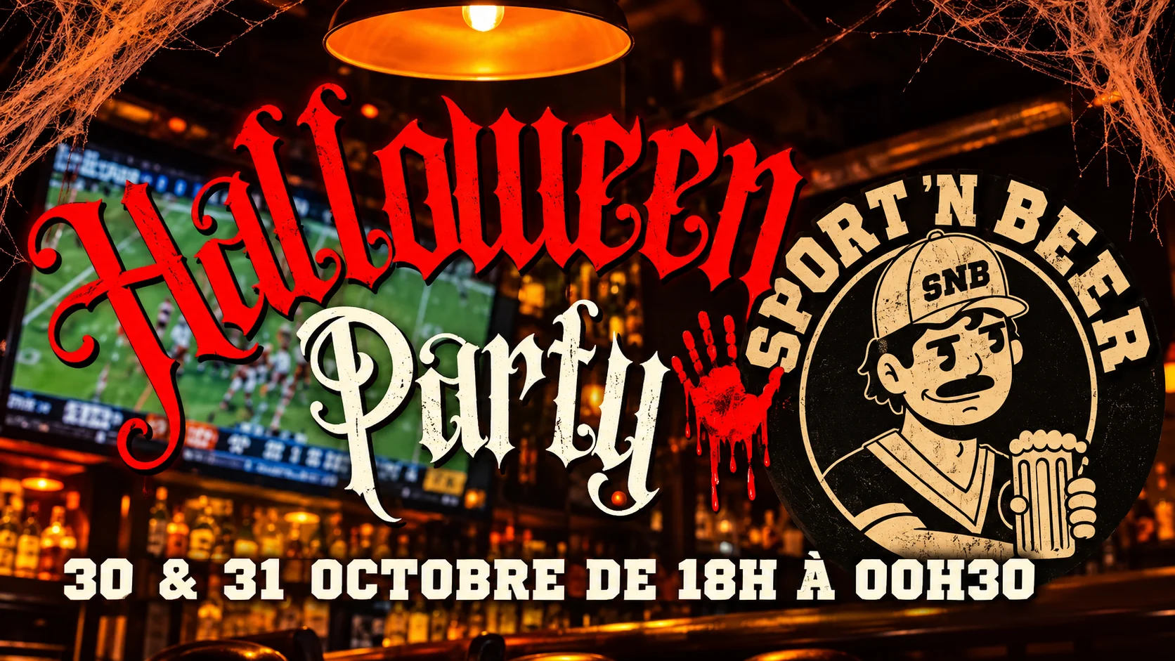 Halloween Au Sport’N Beer | 2 Jours, 30 & 31 Octobre Cover