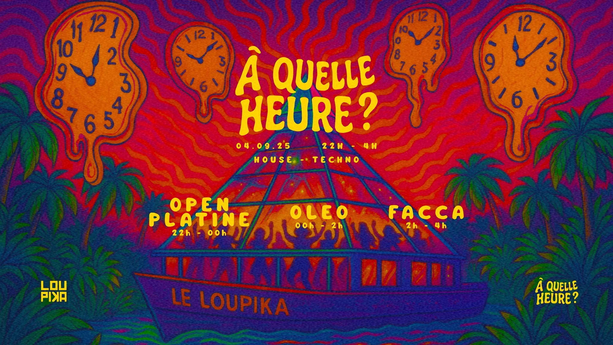 À Quelle Heure ? Au Loupika W/ Facca, Oleo Et Open Platine Cover