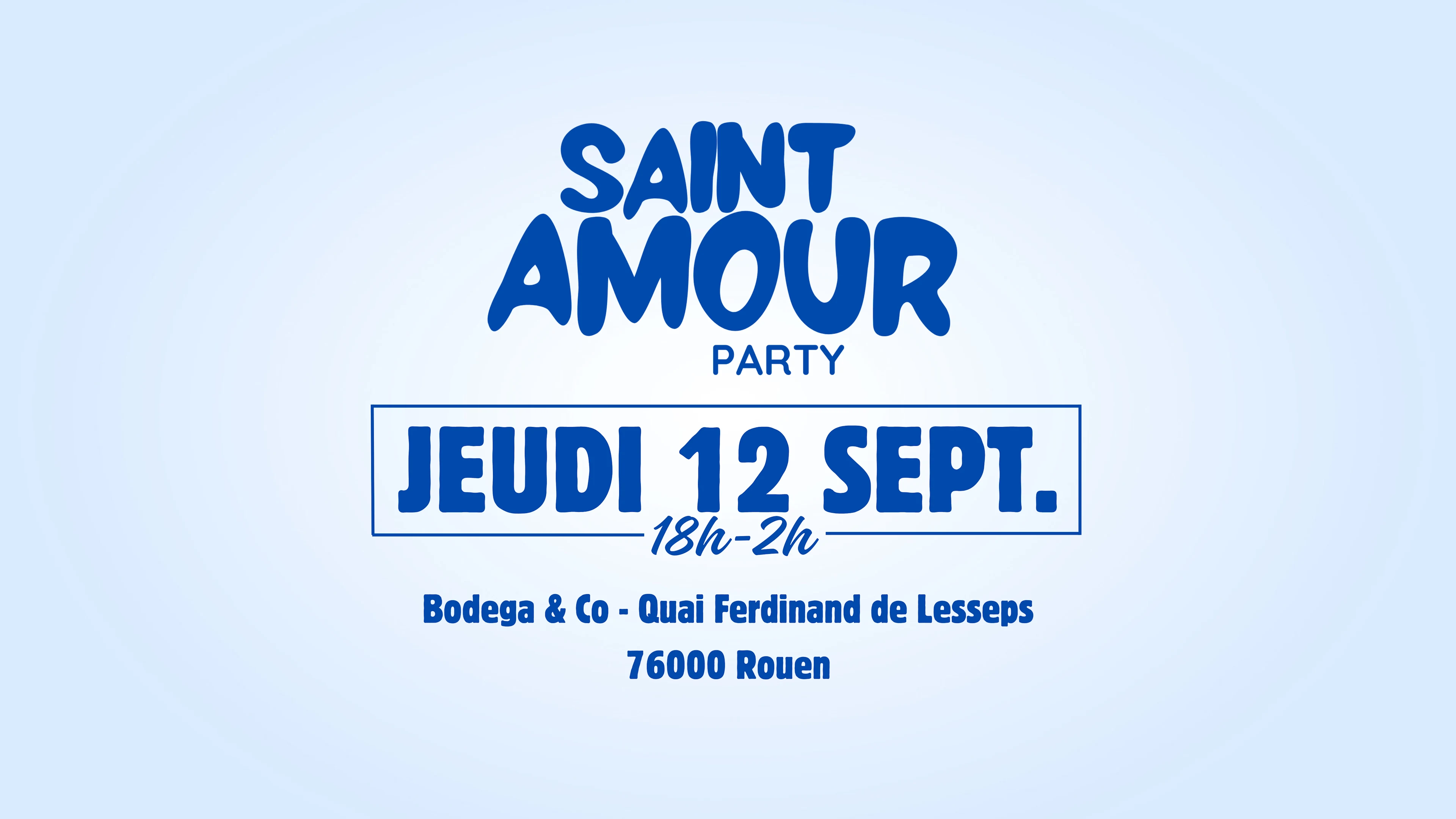 Saint Amour Party | Boat Party | Jeudi 12 Septembre 2024 Cover