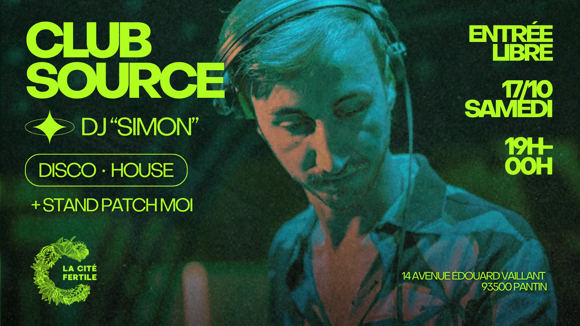 Club Source : Dj "Simon" X La Cité Fertile Cover
