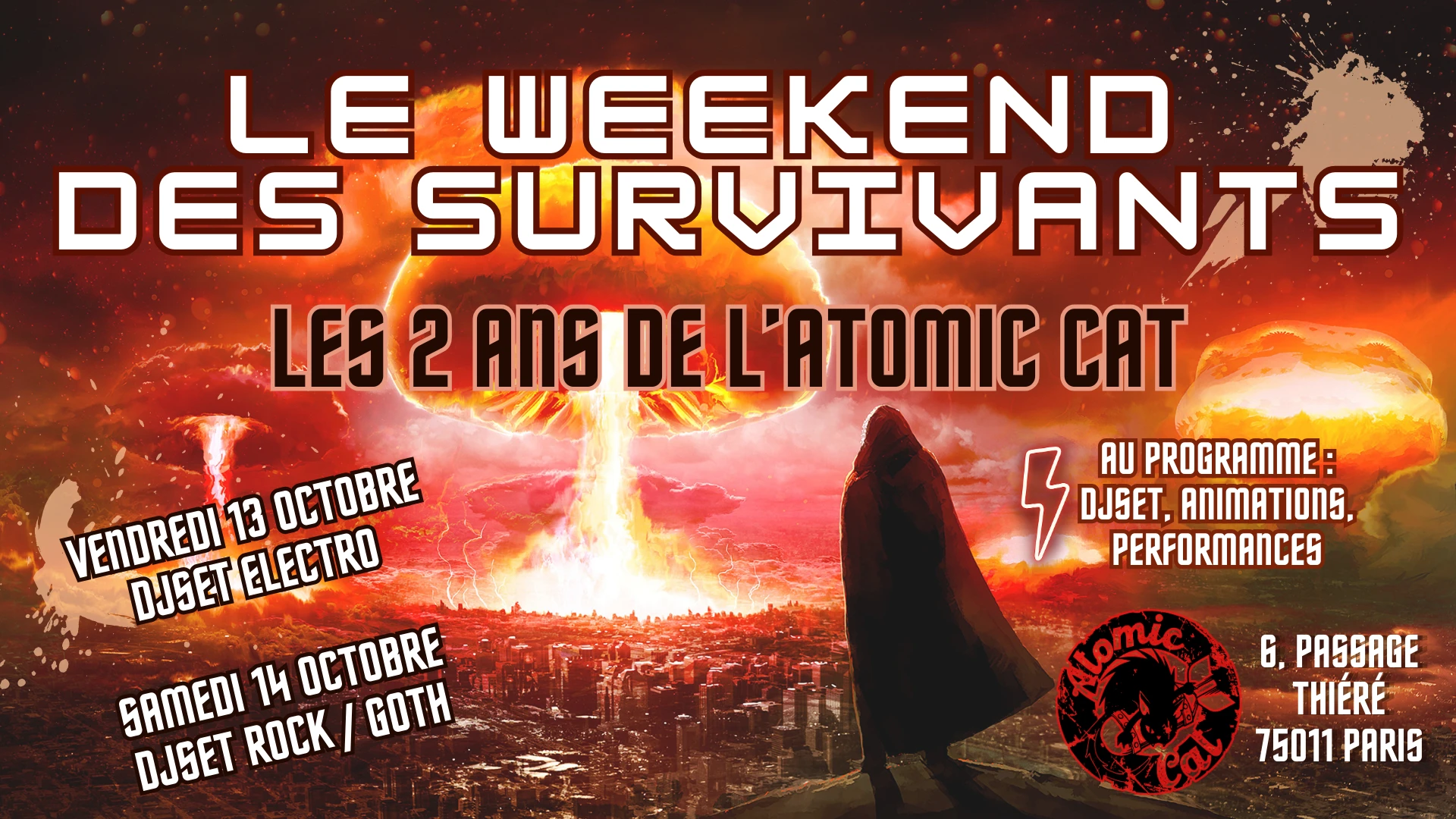 Le Week-End Des Survivants || 2 Ans De L'atomic Cat Cover