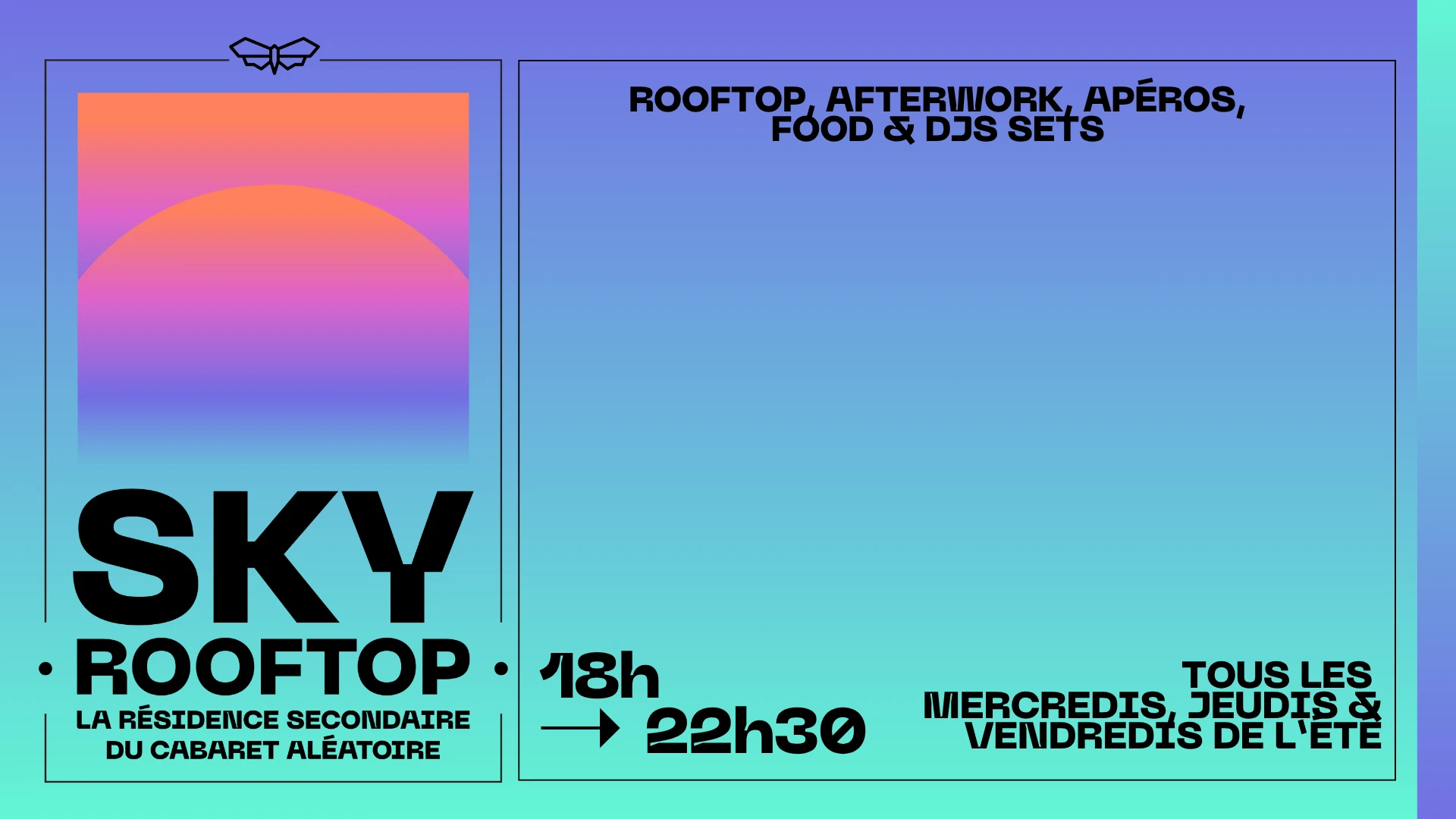 Vendredi 04/07 - Sky Rooftop - Vanessa M Cover