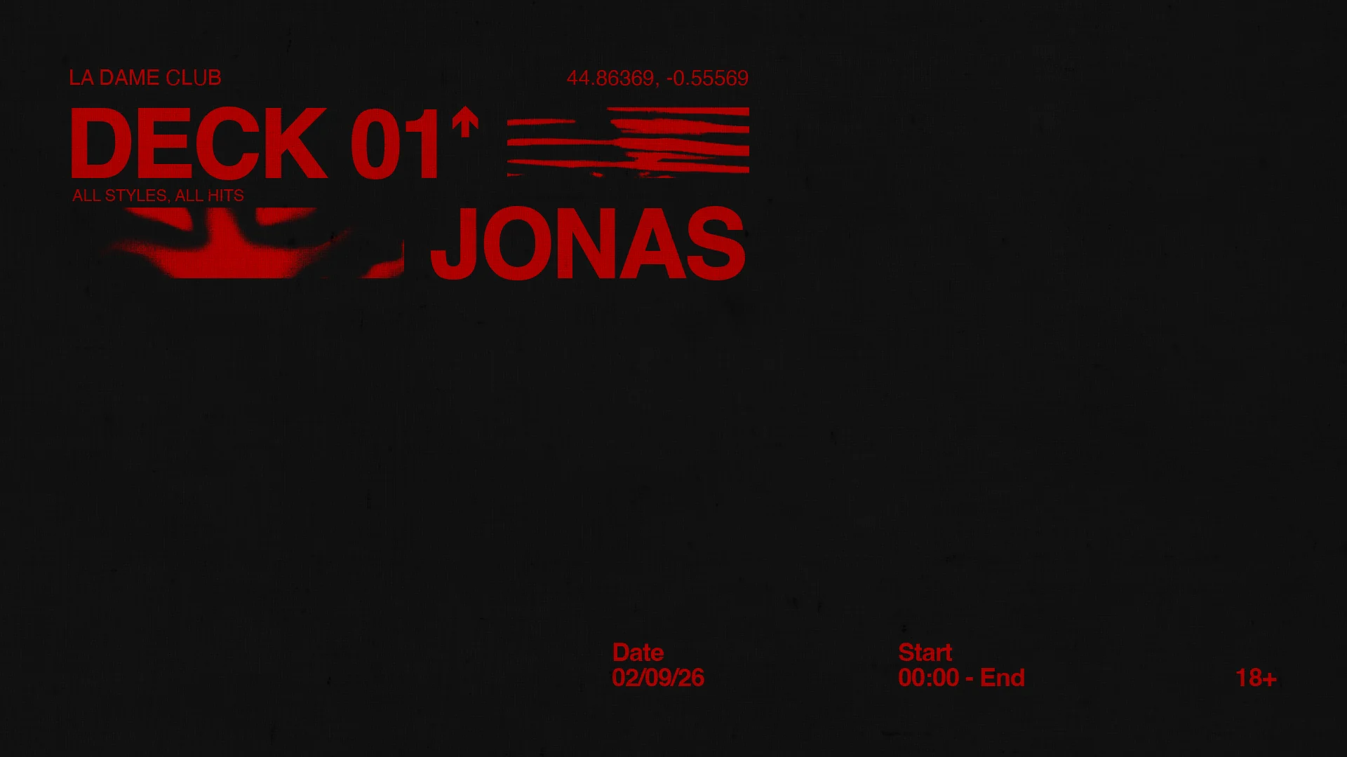 La Dame // Mer 02 Sept // Jonas Cover
