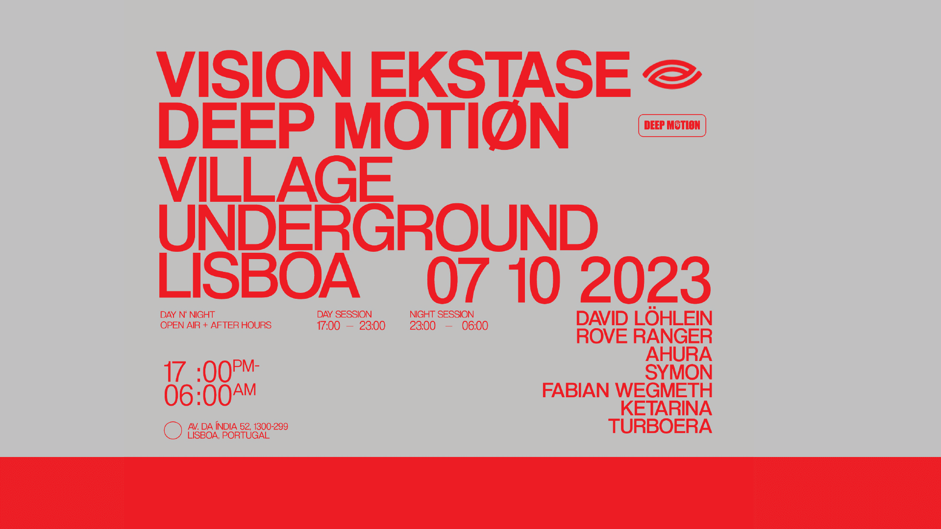 Deep Motion X Vision Ekstase Cover