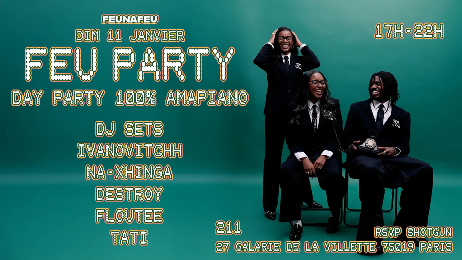 Feu'party Sunday Day Party 100% Amapiano Cover