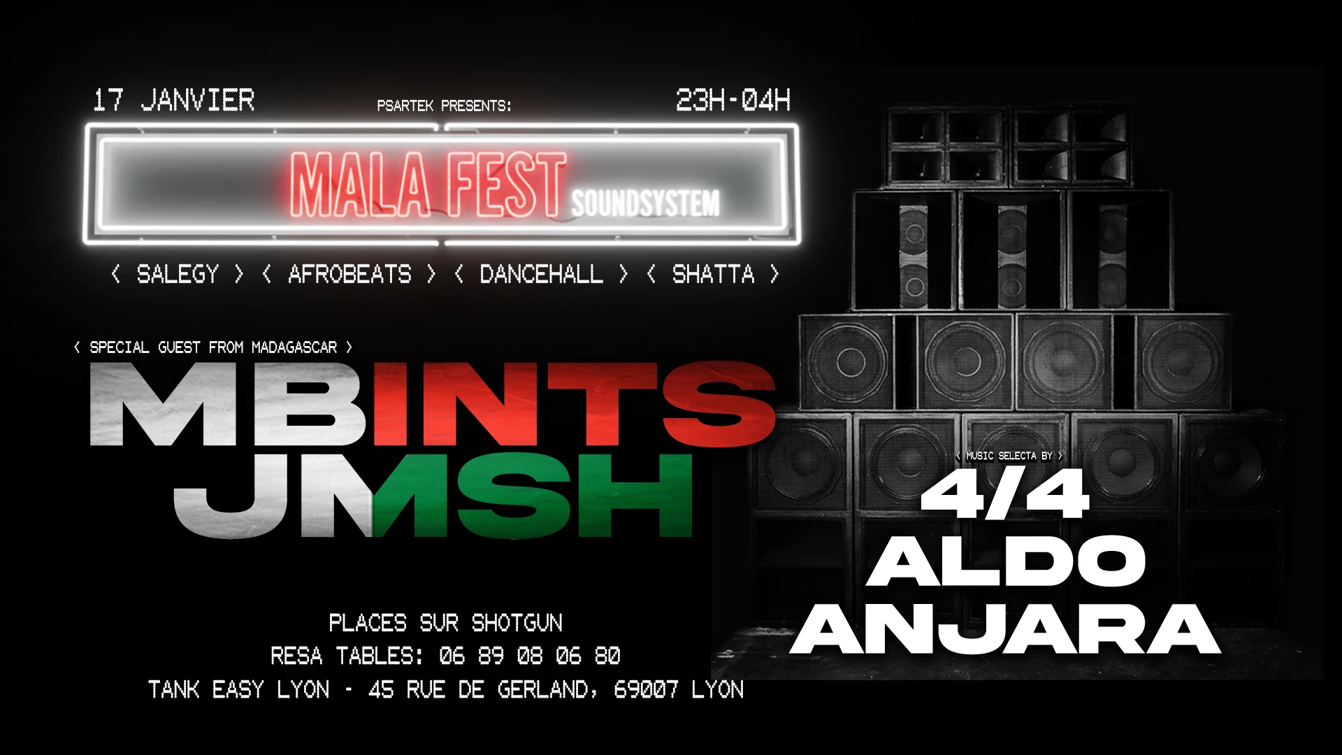 Psartek Present : Mala Fest Soundsystem Lyon Edition Cover