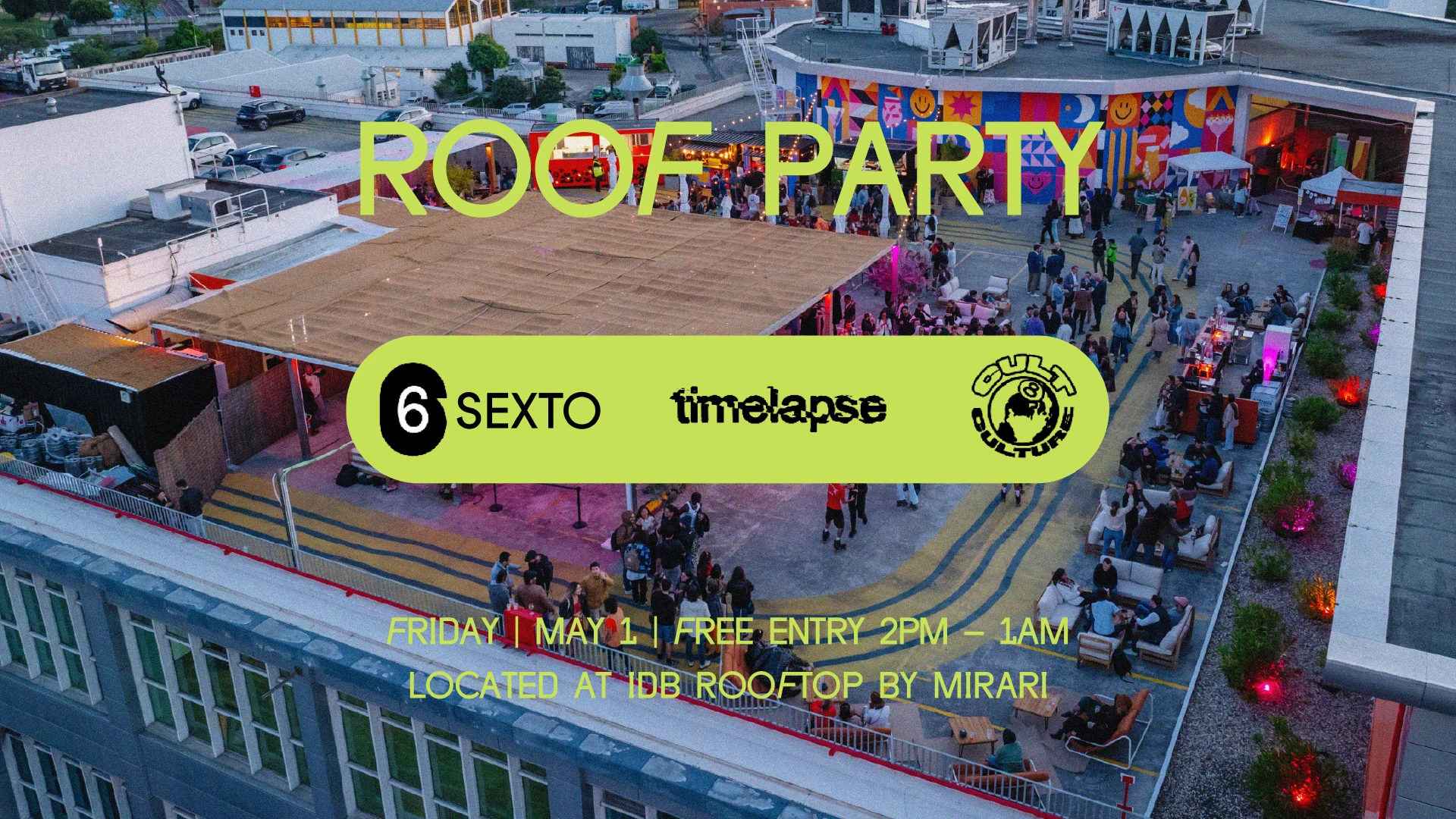Rooftop Party X Timelapse X Sexto X Cult Cover