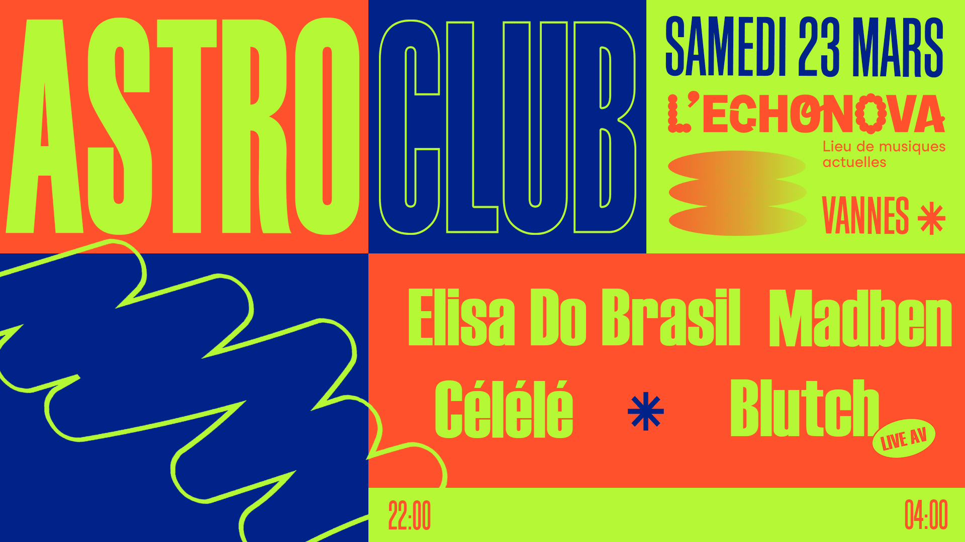 Astroclub : Elisa Do Brasil + Madben + Célélé + Blutch Cover