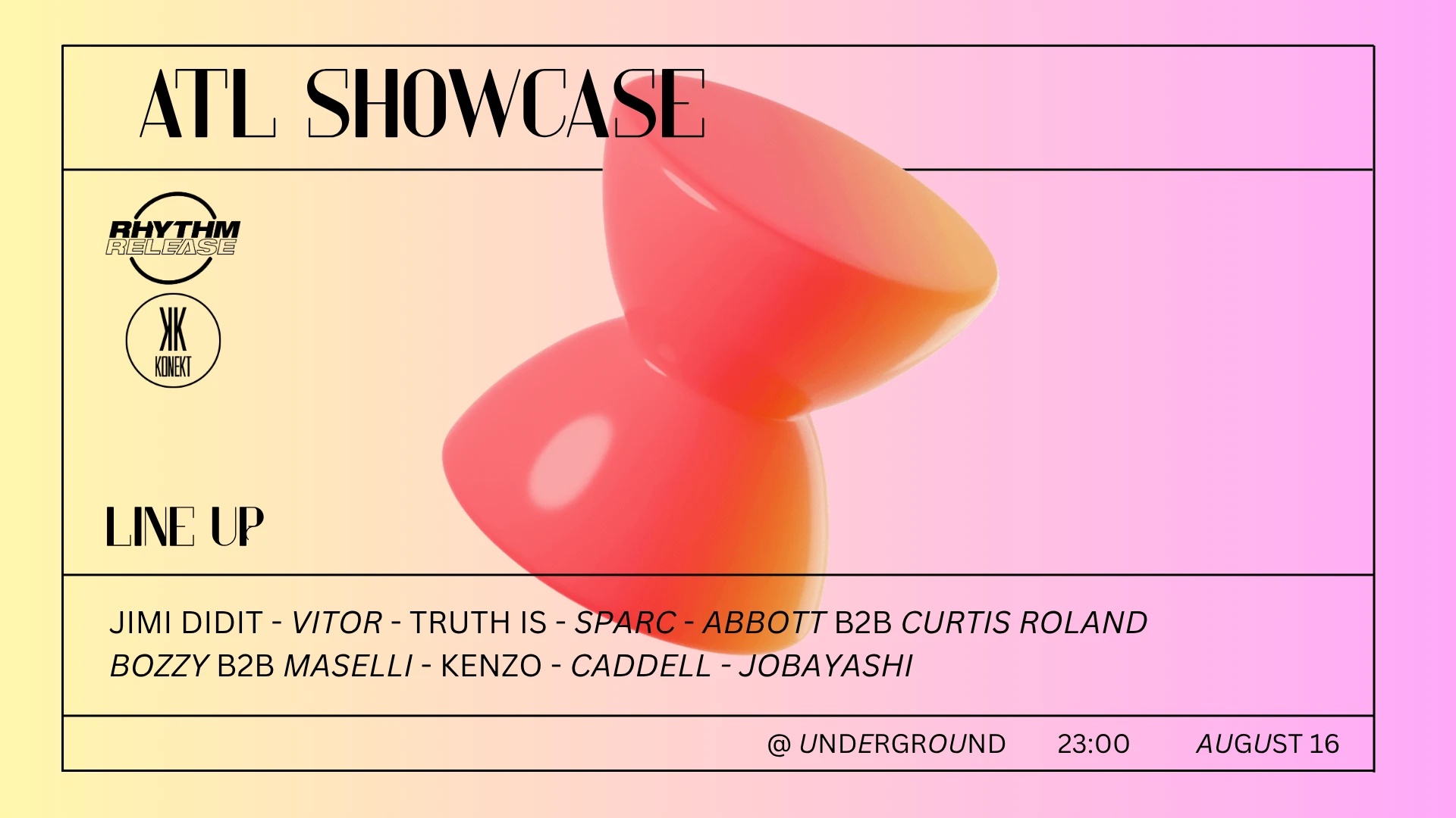 Atlanta Showcase - Konekt X Rhythm Release Cover