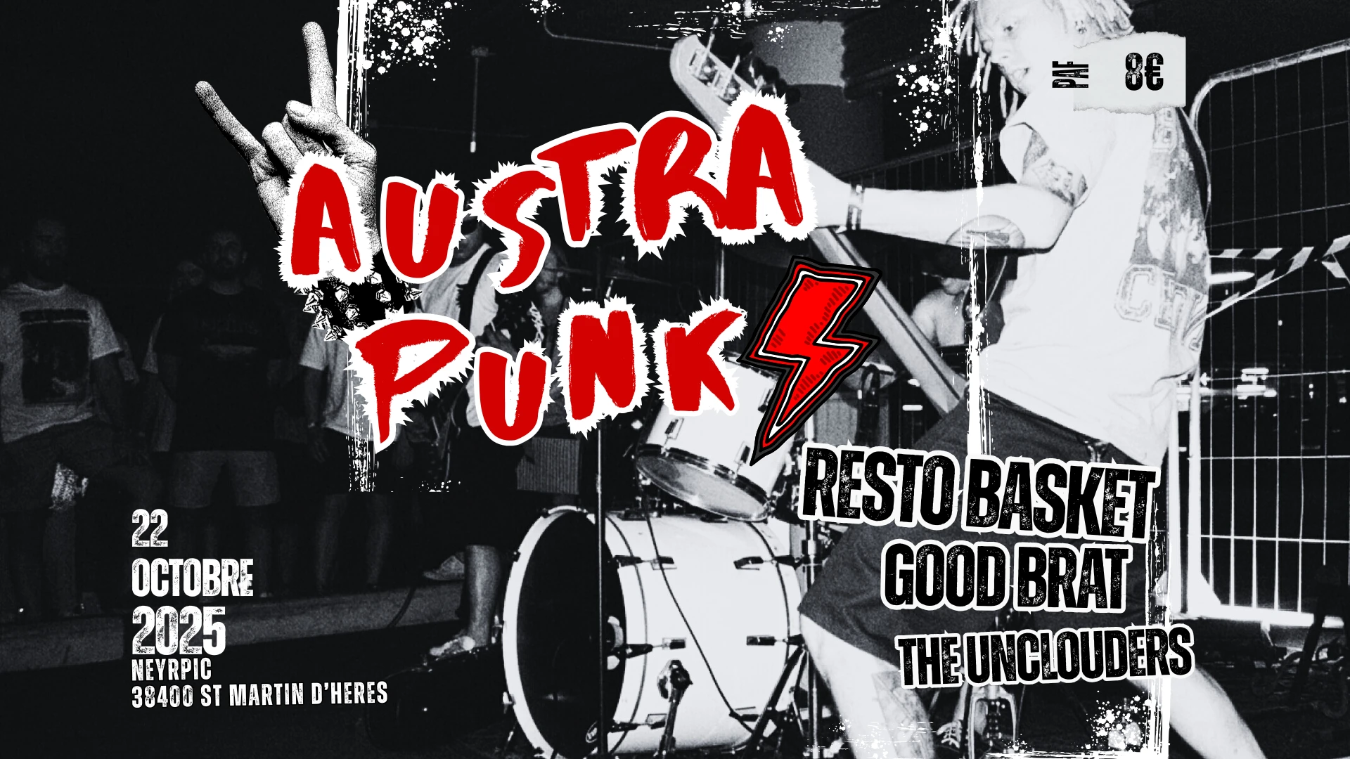 Austra Punk W/ Resto Basket, Good Brat, The Unclouders Cover