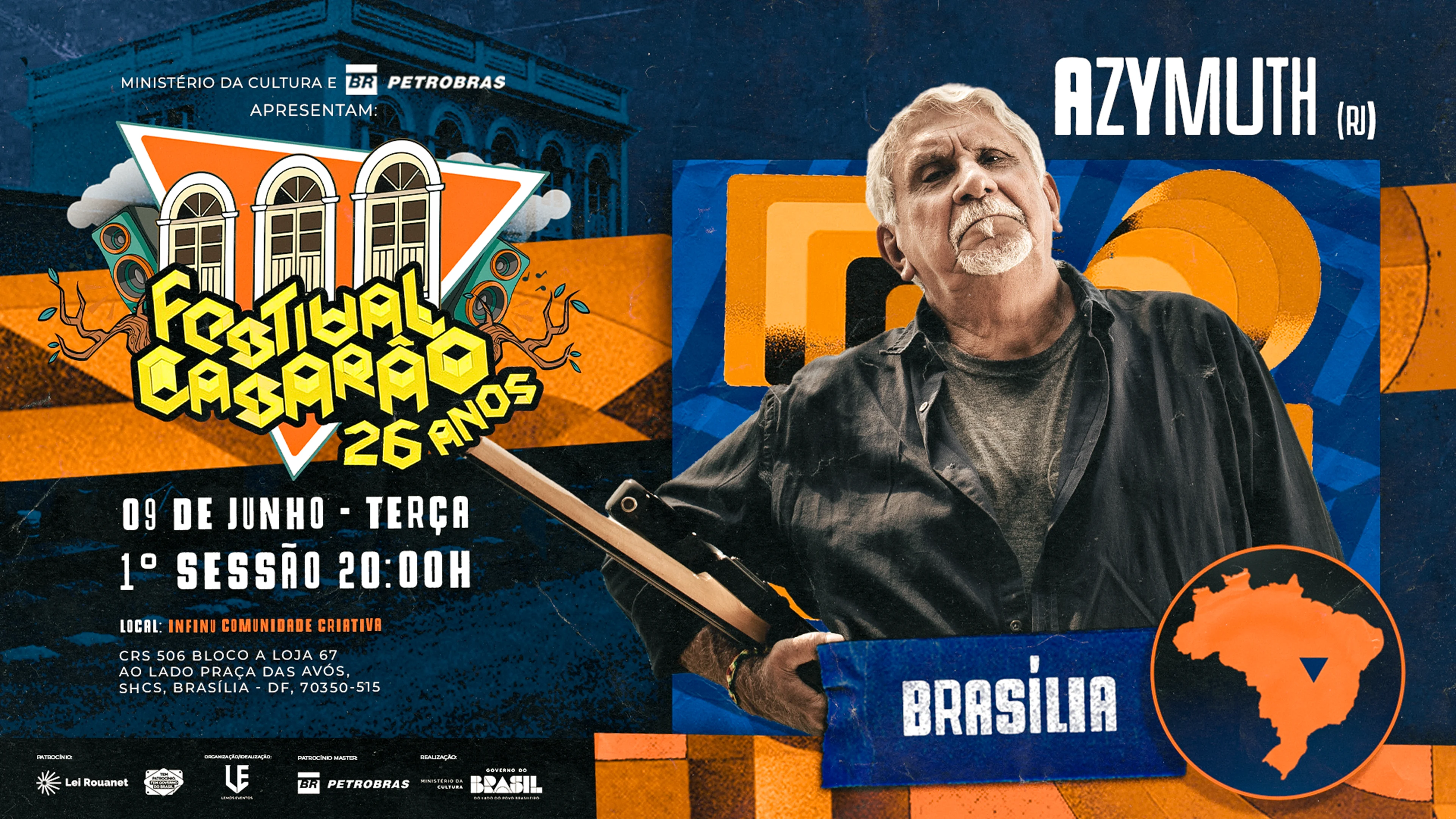Festival Casarão 26 Anos Com Azymuth Em Brasília Cover